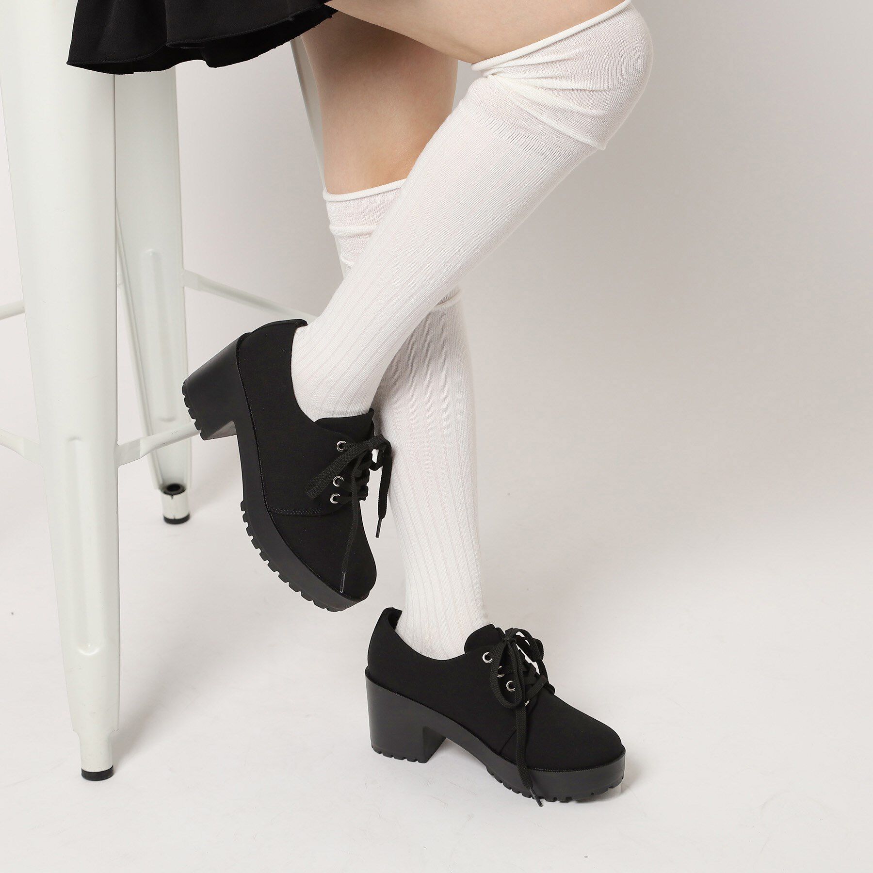 csT&P「厚底レースアップパンプス」|パンプス|