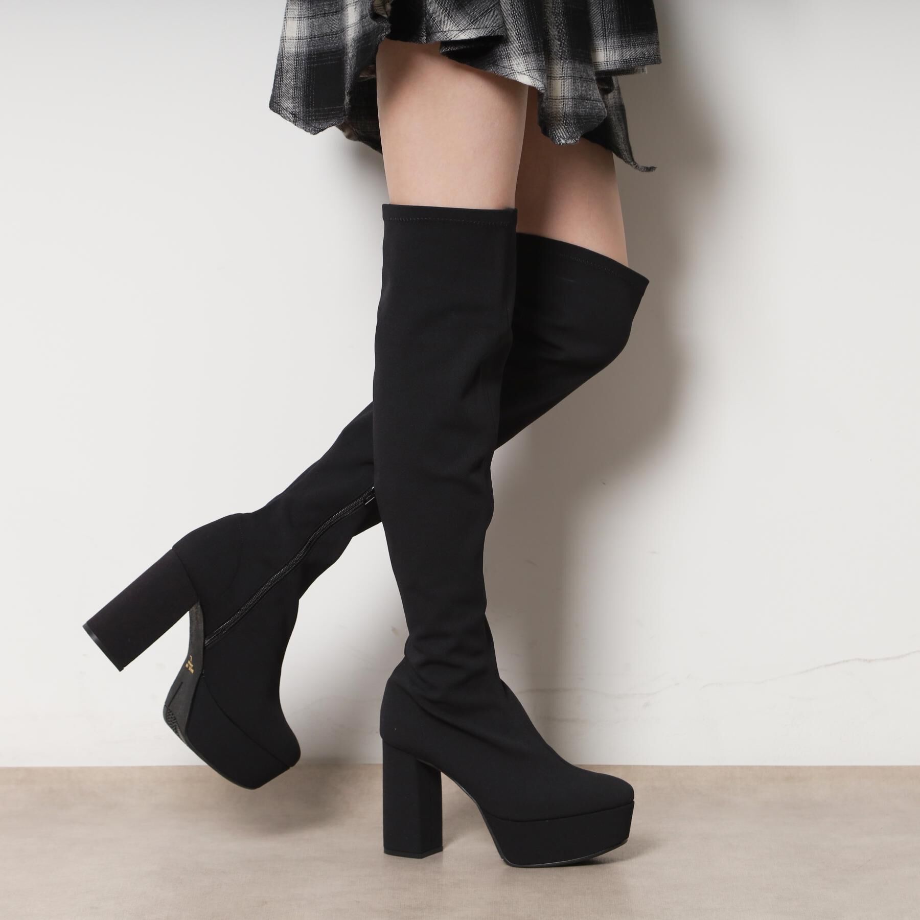 ESPERANZA「厚底ラク盛りニーハイブーツ」|ショートブーツ|ﾌﾞﾗｯｸｱﾑﾝｾﾞﾝ(319)