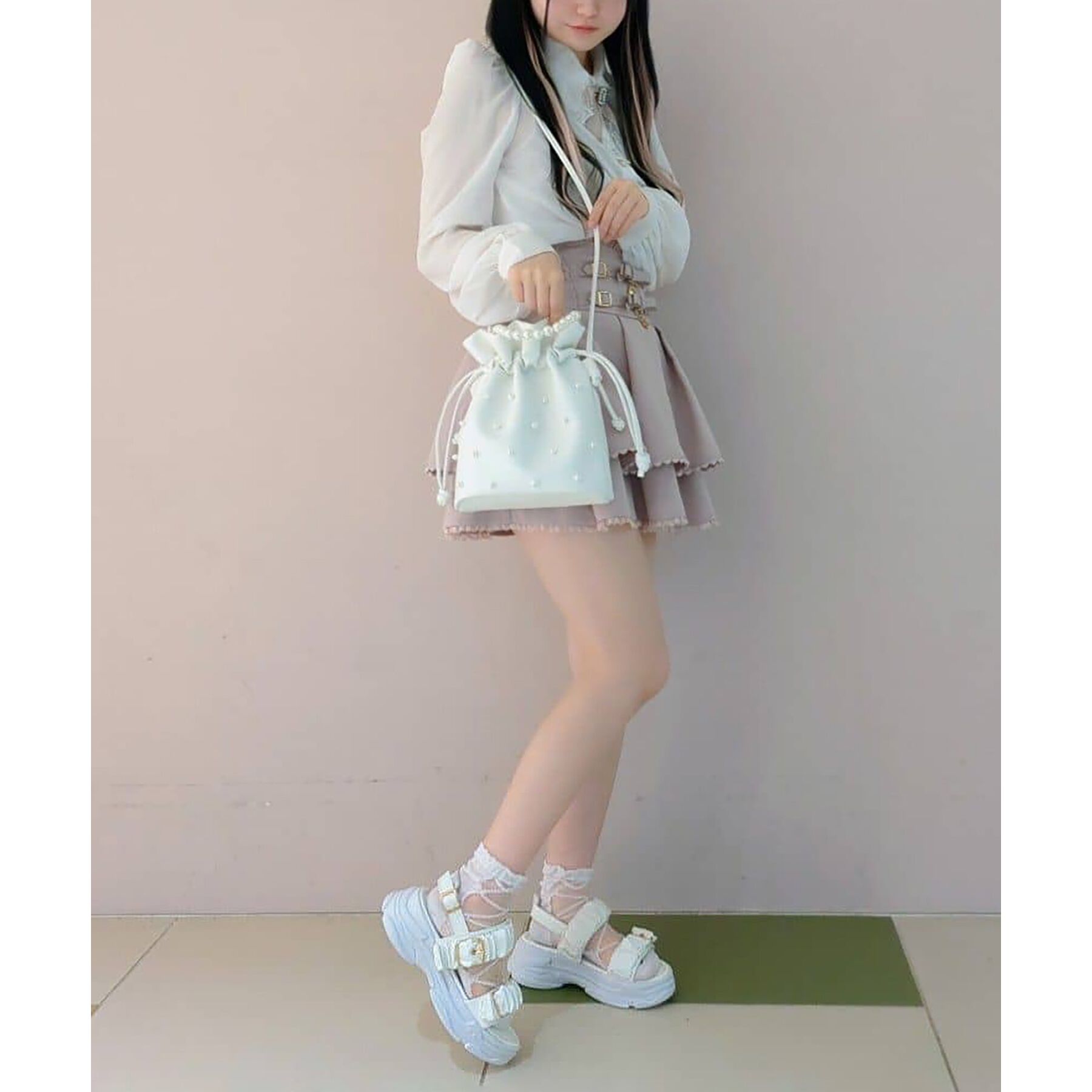 csT&P「厚底クシュクシュベルトスポサン」|サンダル|