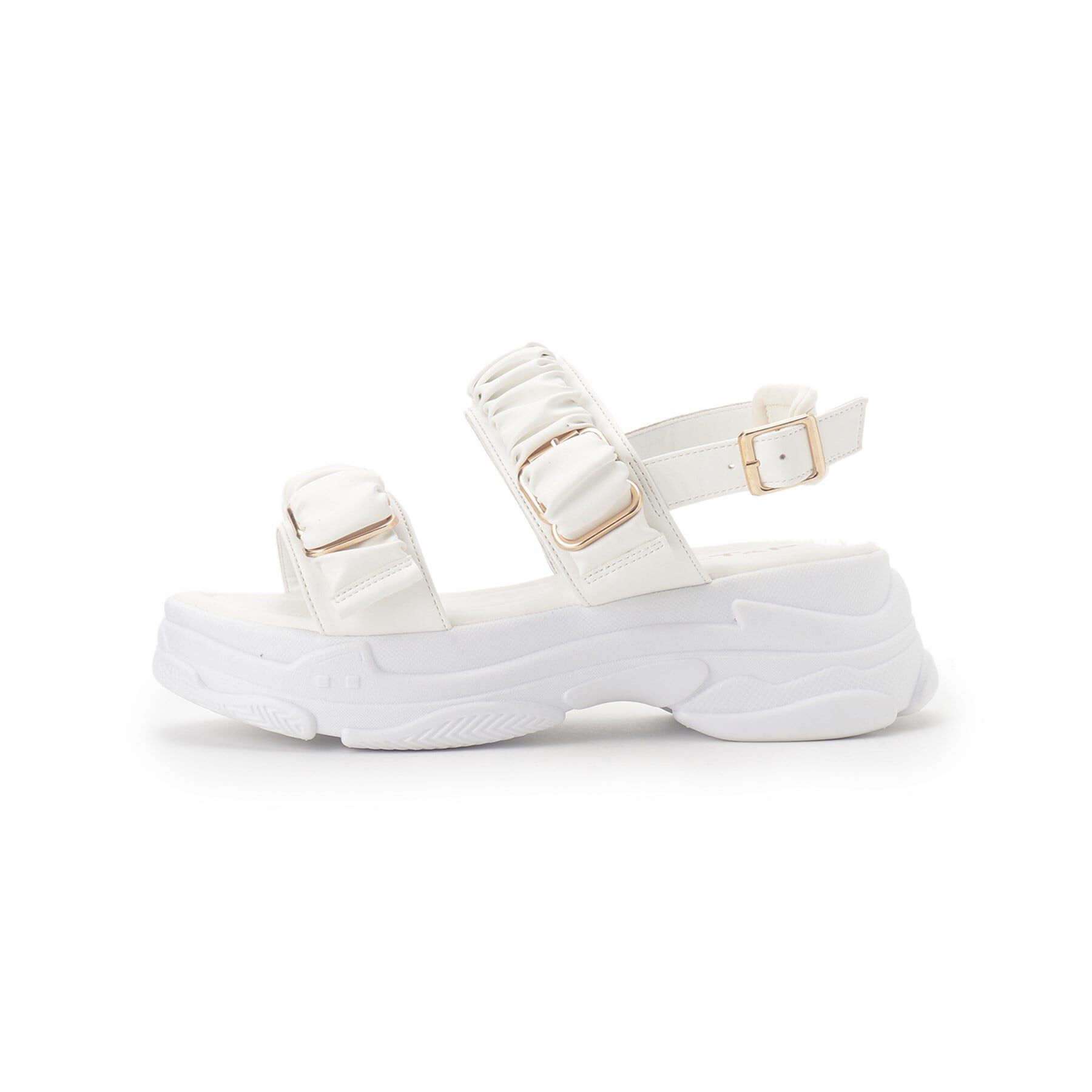 csT&P「厚底クシュクシュベルトスポサン」|サンダル|