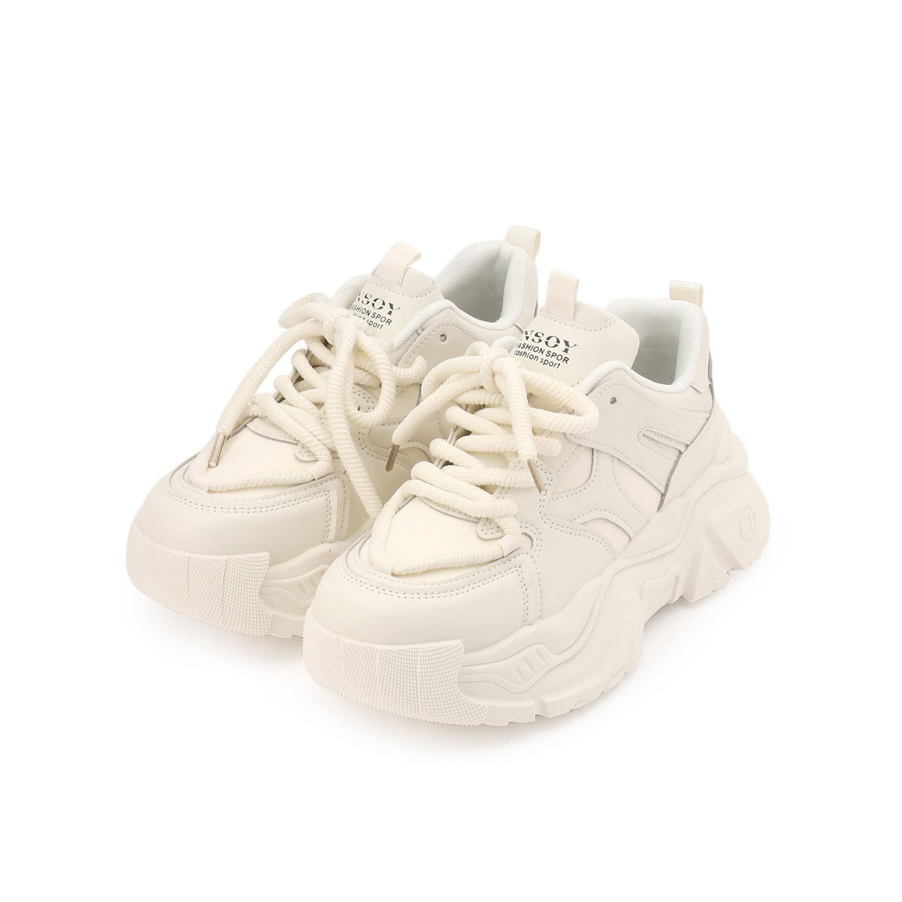 csT&P「厚底ダットスニーカー」|スニーカー|ﾎﾜｲﾄ(001)