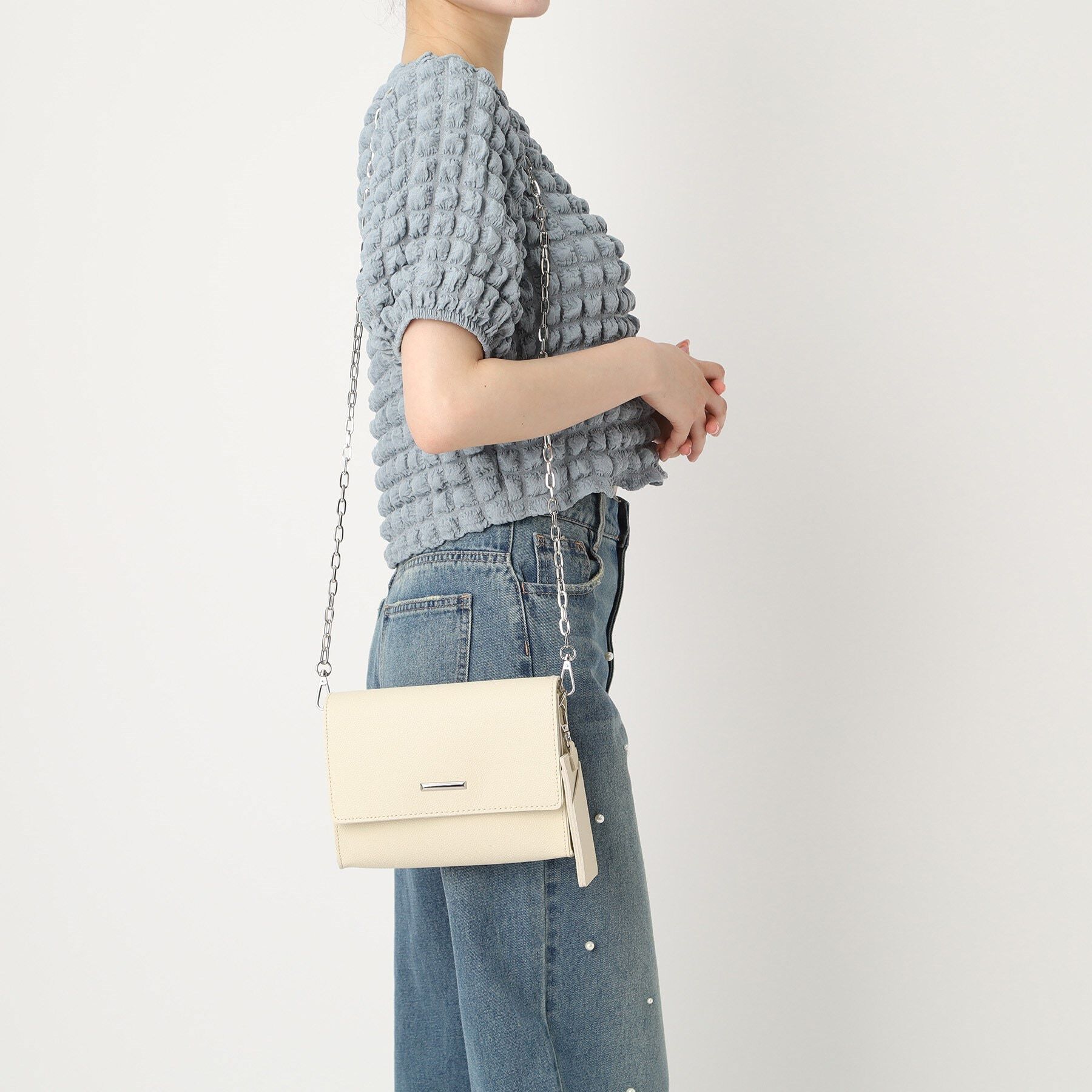 Ober Tashe「カードケース付きチェーンショルダーバッグ」|ショルダー・メッセンジャー|