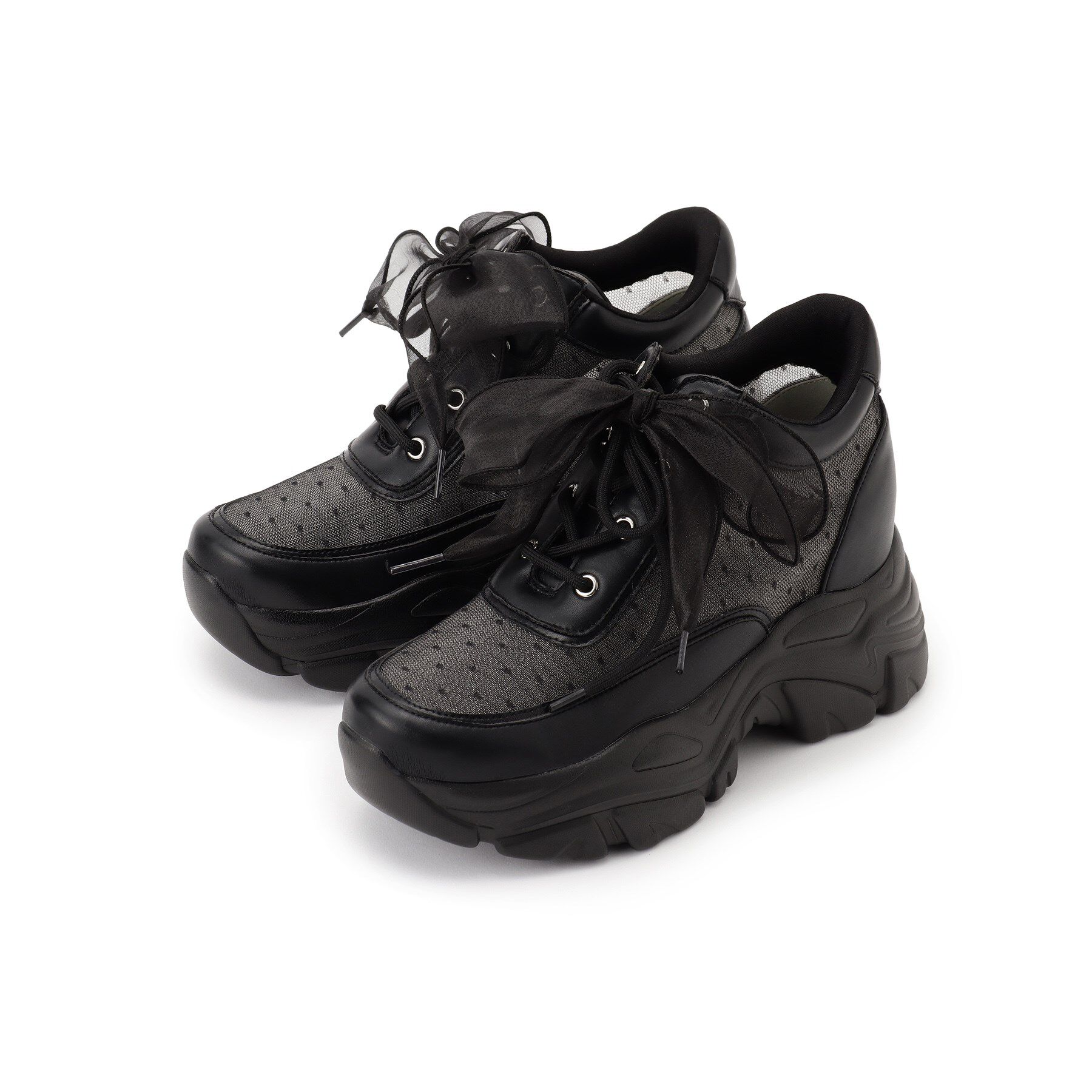 ESPERANZA「きゅんフィットインソールチュールリボンスニーカー」|スニーカー|