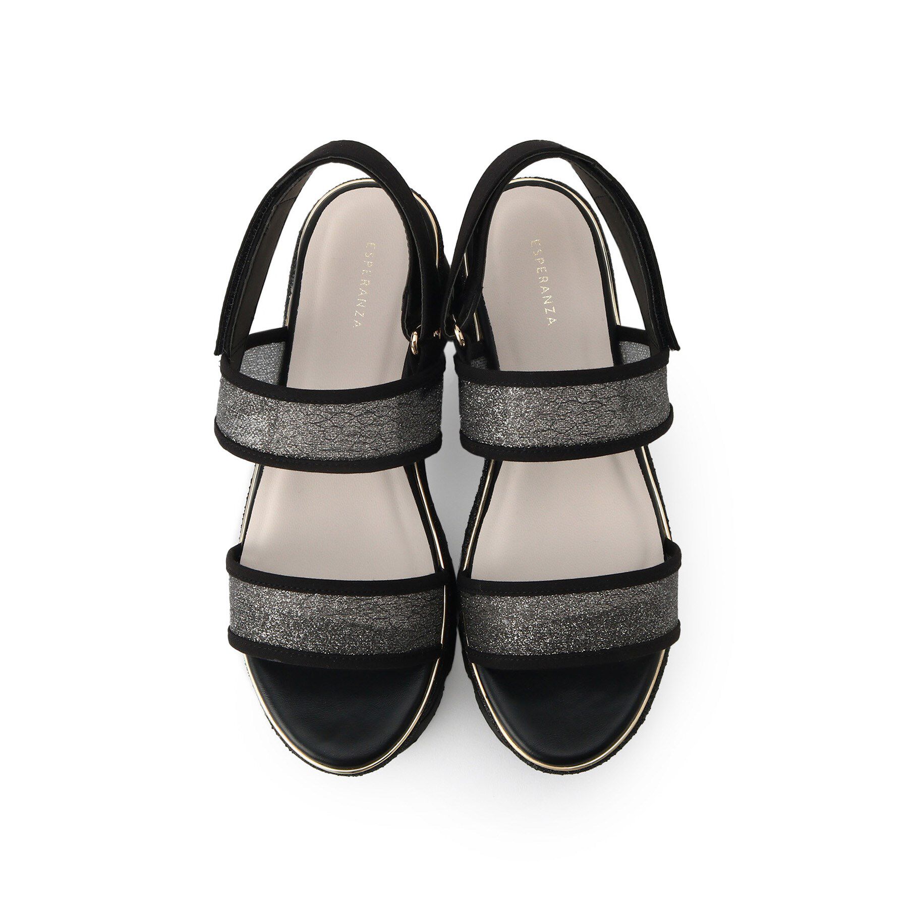 ESPERANZA「厚底ラメスポサン」|サンダル|