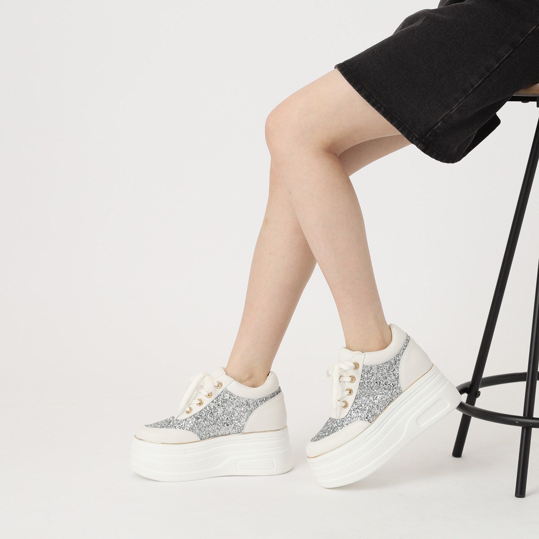 ESPERANZA「ゴールドライン厚底フラットスニーカー」|スニーカー|