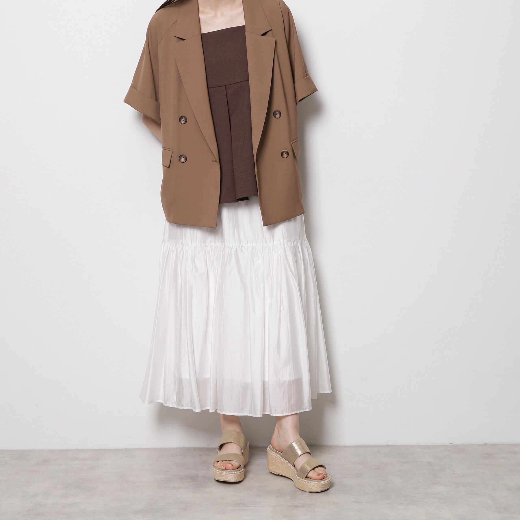 ESPERANZA「ラメラインウェッジミュール」|サンダル|