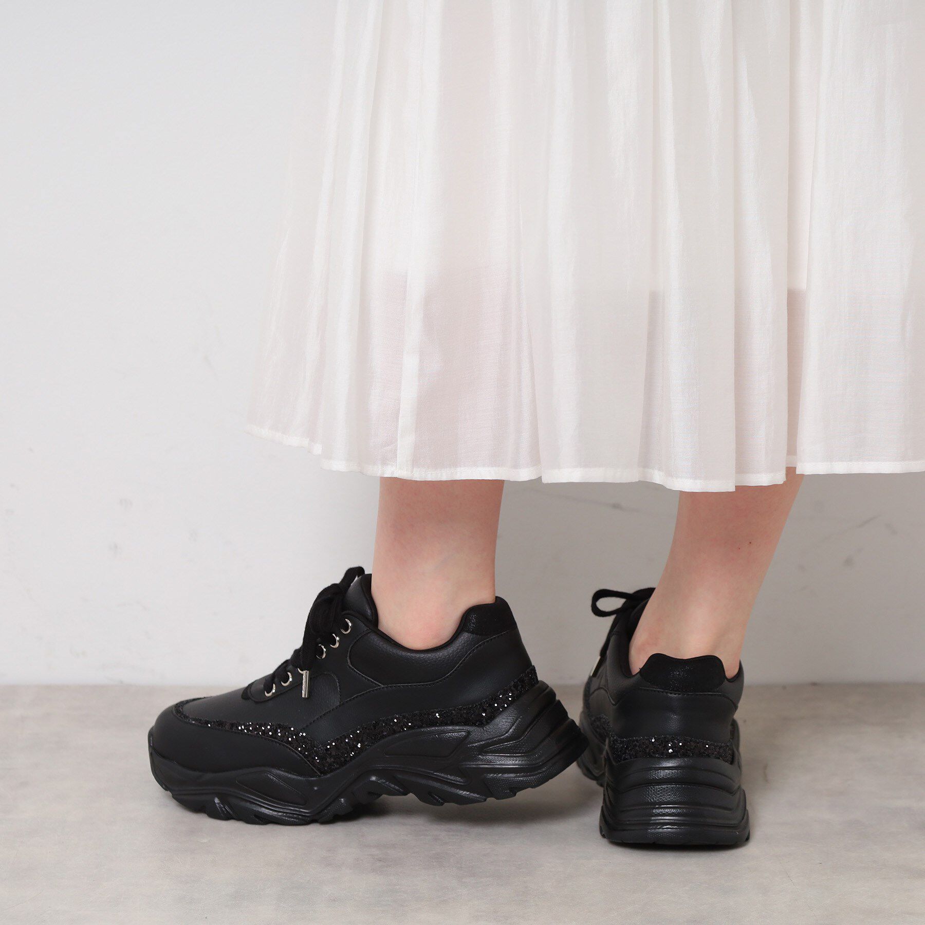 ESPERANZA「グリッターラインスニーカー」|スニーカー|