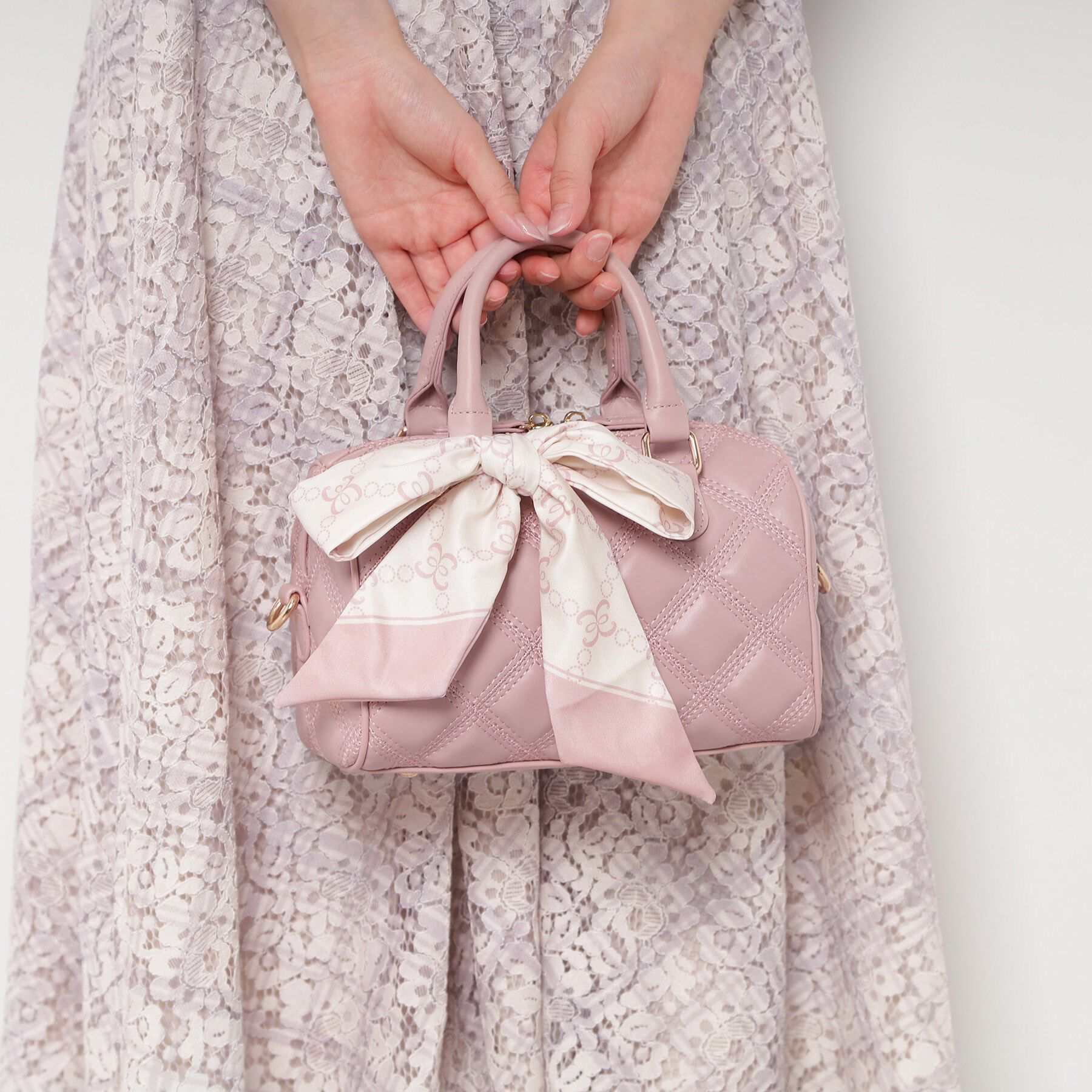 ESPERANZA「スカーフリボンキルティングバッグ」|ショルダー・メッセンジャー|