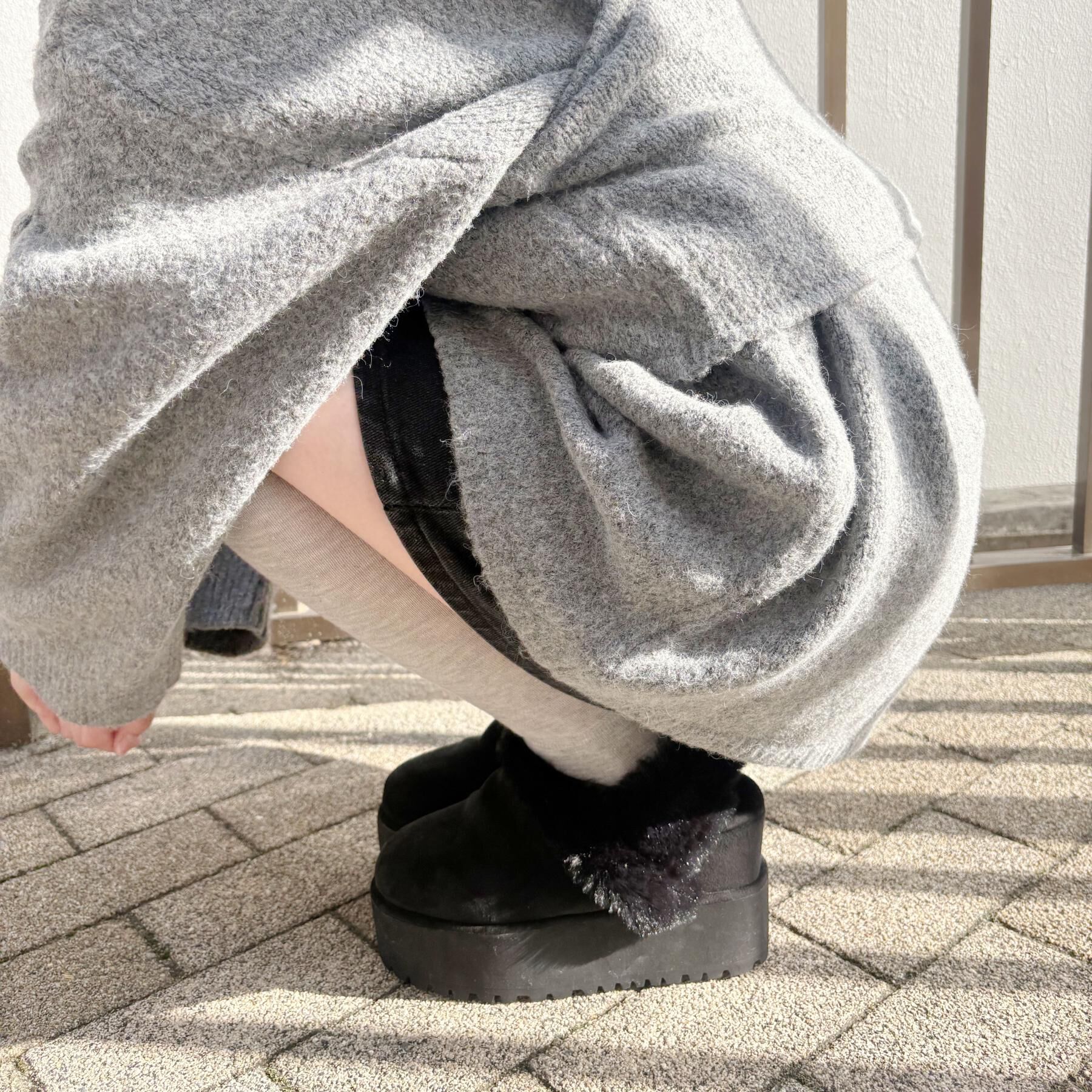 ESPERANZA「厚底2WAYフェイクムートンサボ」|ショートブーツ|