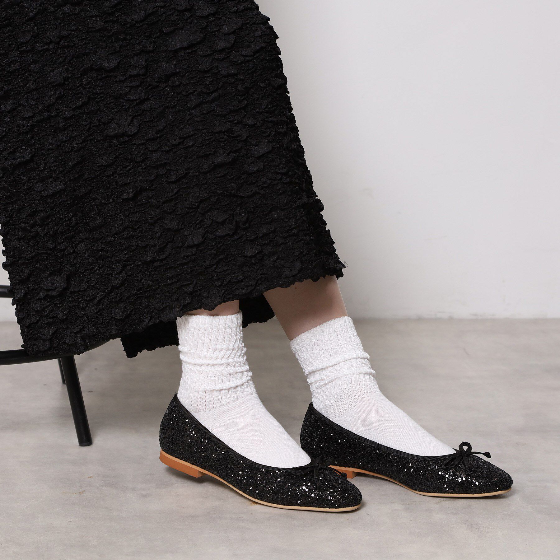 ESPERANZA「【EC限定カラーあり】グリッターバレエシューズ」|パンプス|