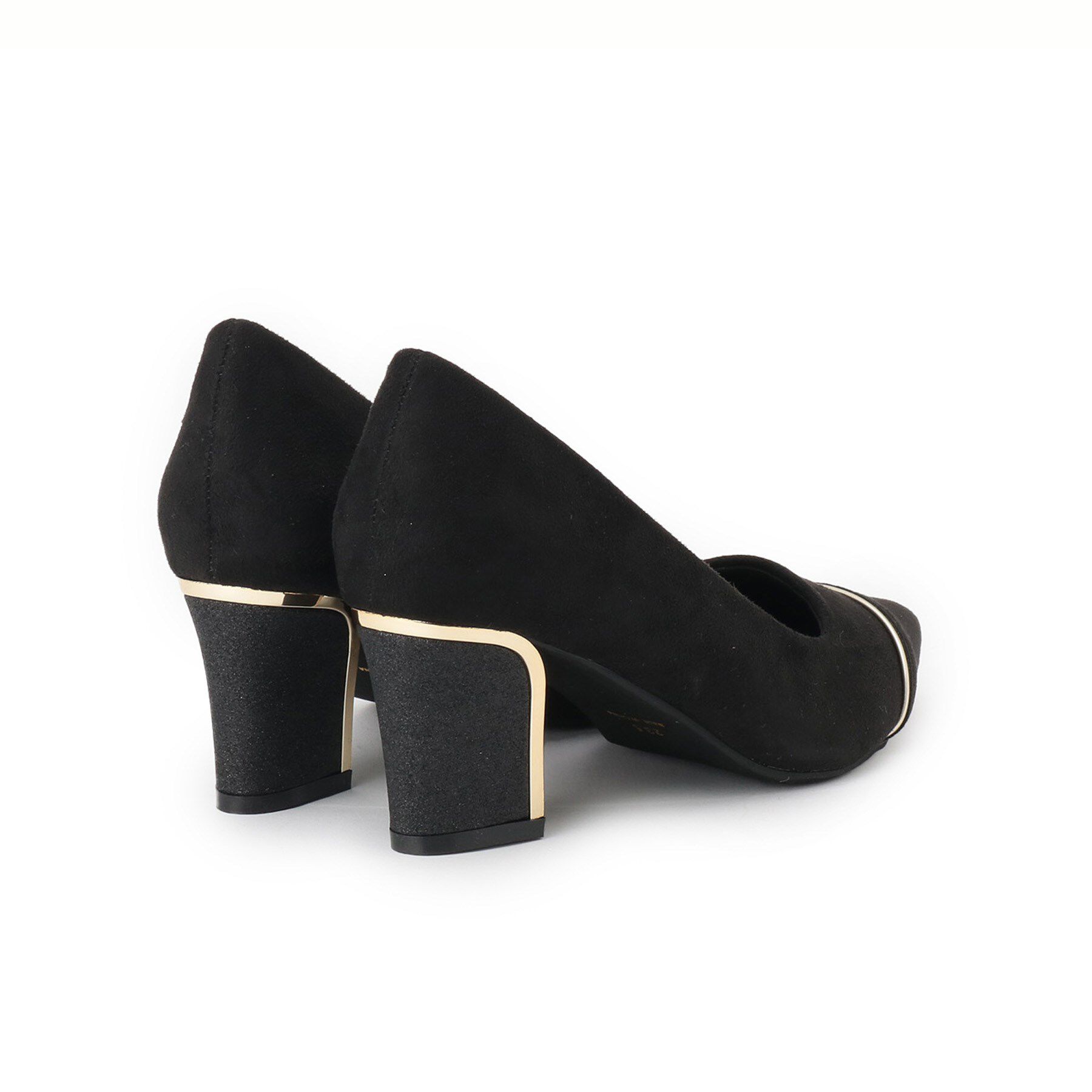 ESPERANZA「【EC先行販売】ラメヒールゴールドラインパンプス」|パンプス|