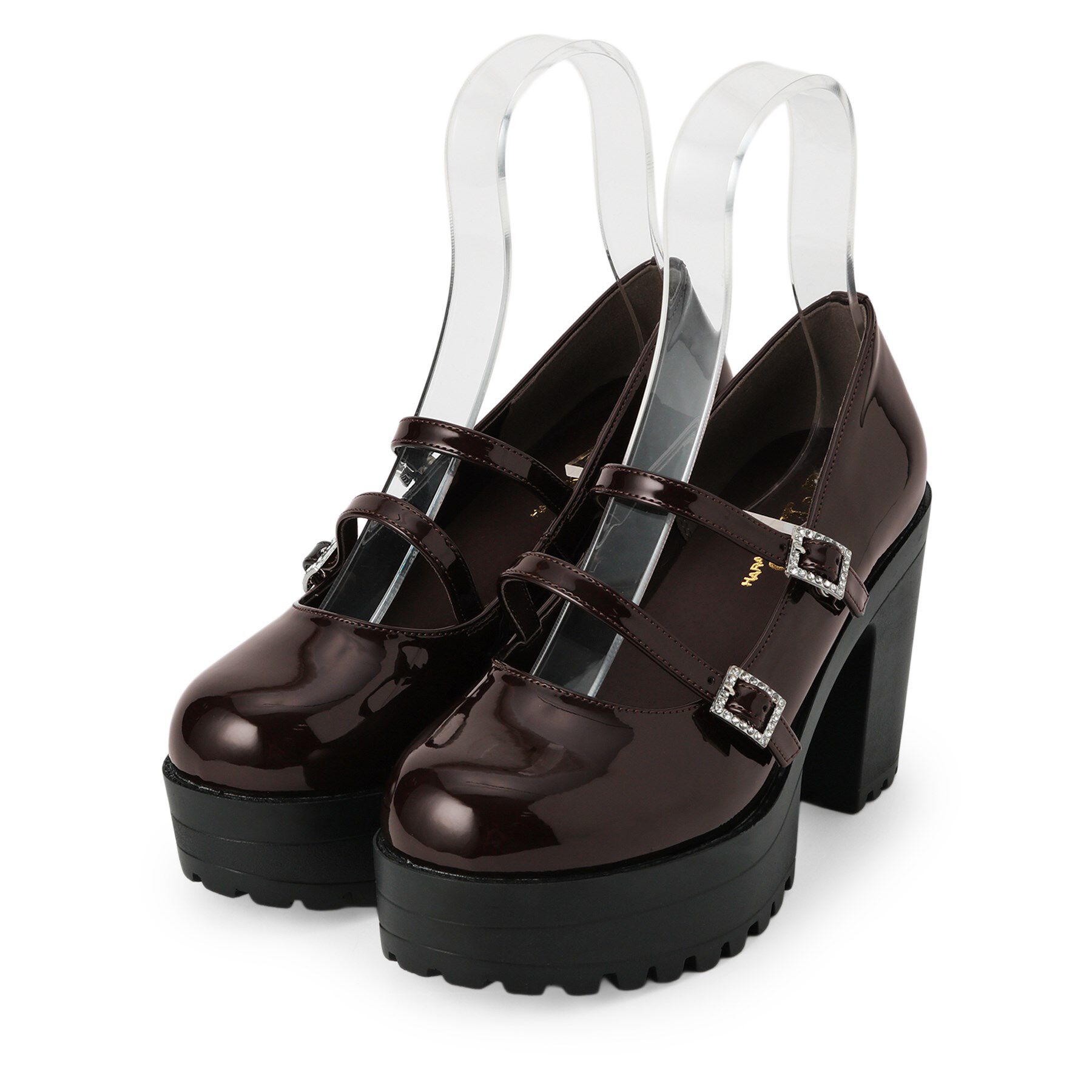 csT&P「厚底キラキラダブルストラップパンプス」|パンプス|