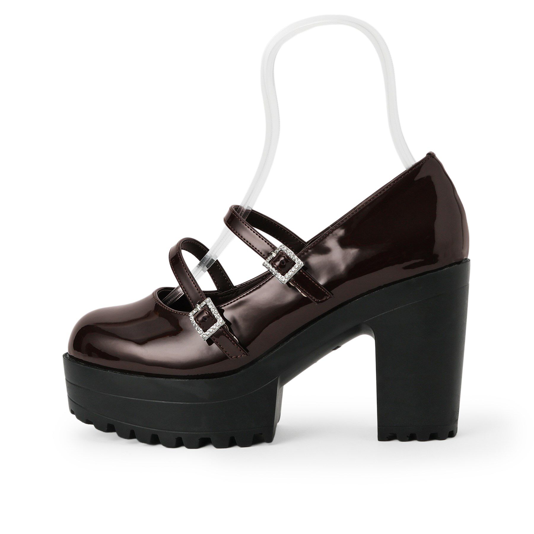 csT&P「厚底キラキラダブルストラップパンプス」|パンプス|