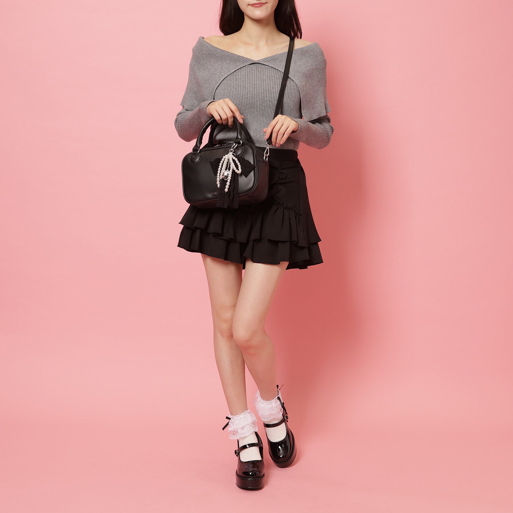 Ober Tashe「2WAYチャームボストンバッグ」|ボストンバッグ|