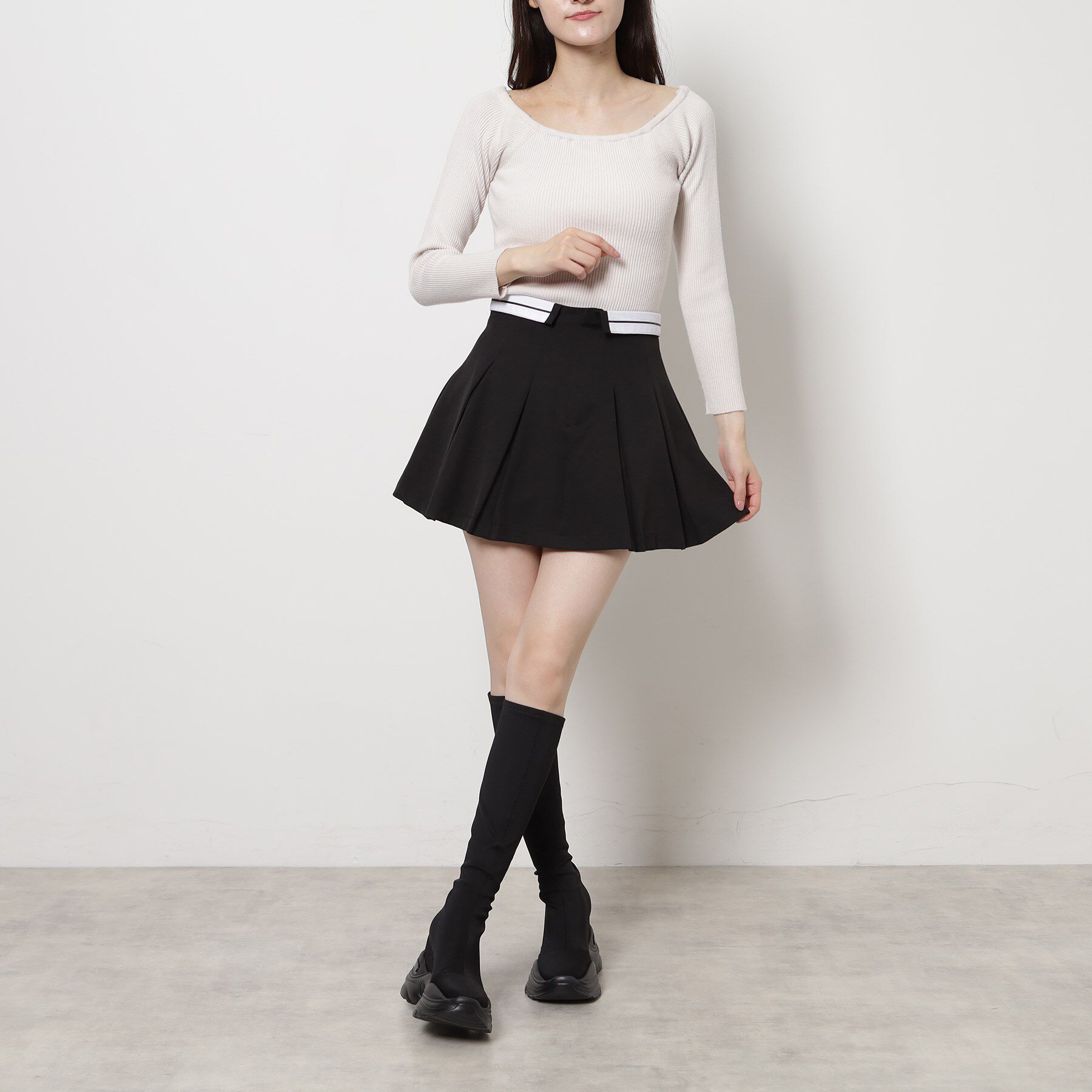 ESPERANZA「スニーカーソールストレッチロングブーツ」|ショートブーツ|