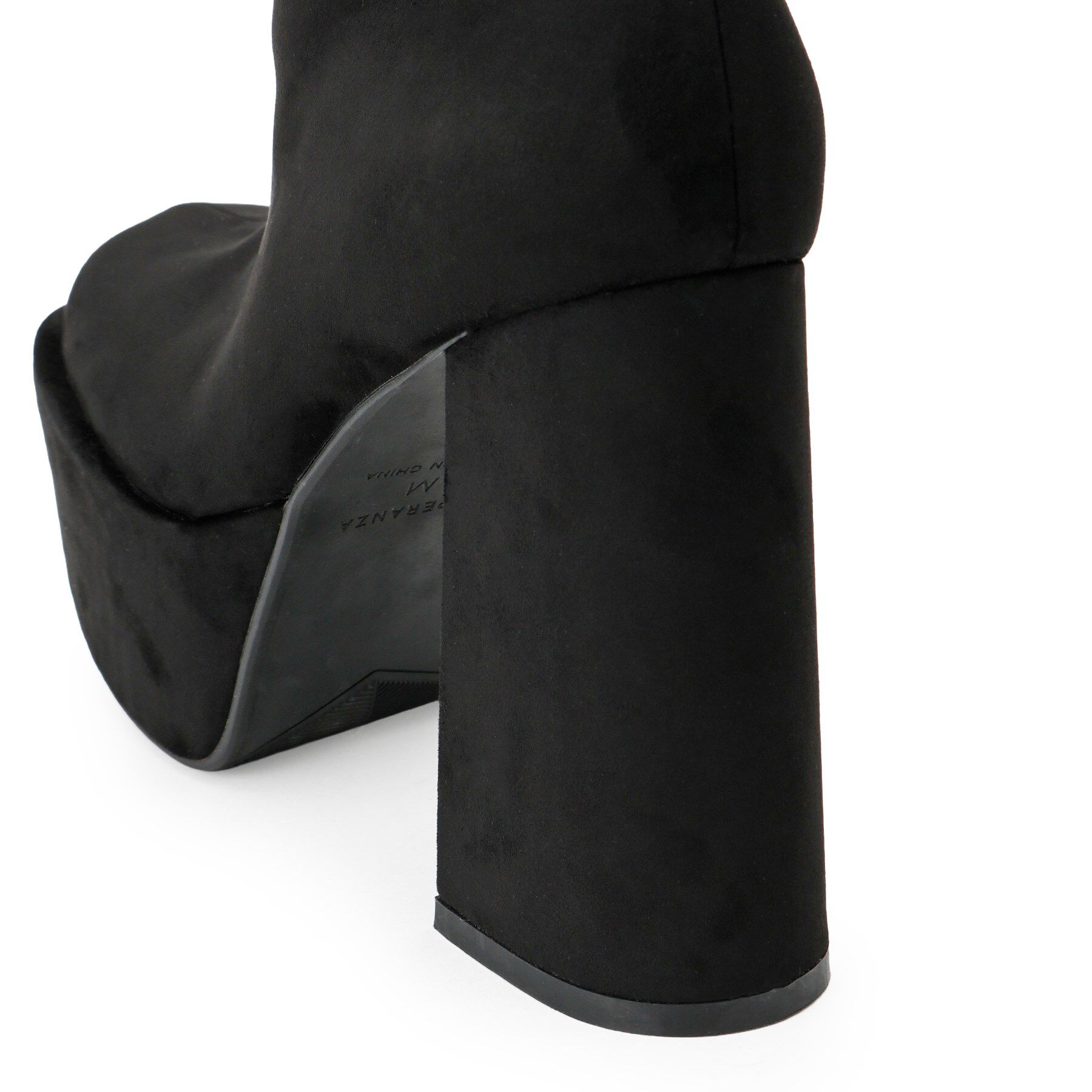 ESPERANZA「【ラク盛り／ニーハイブーツ】リピーター続出／脚長美脚 フェイクファーニーハイブーツ」|ショートブーツ|