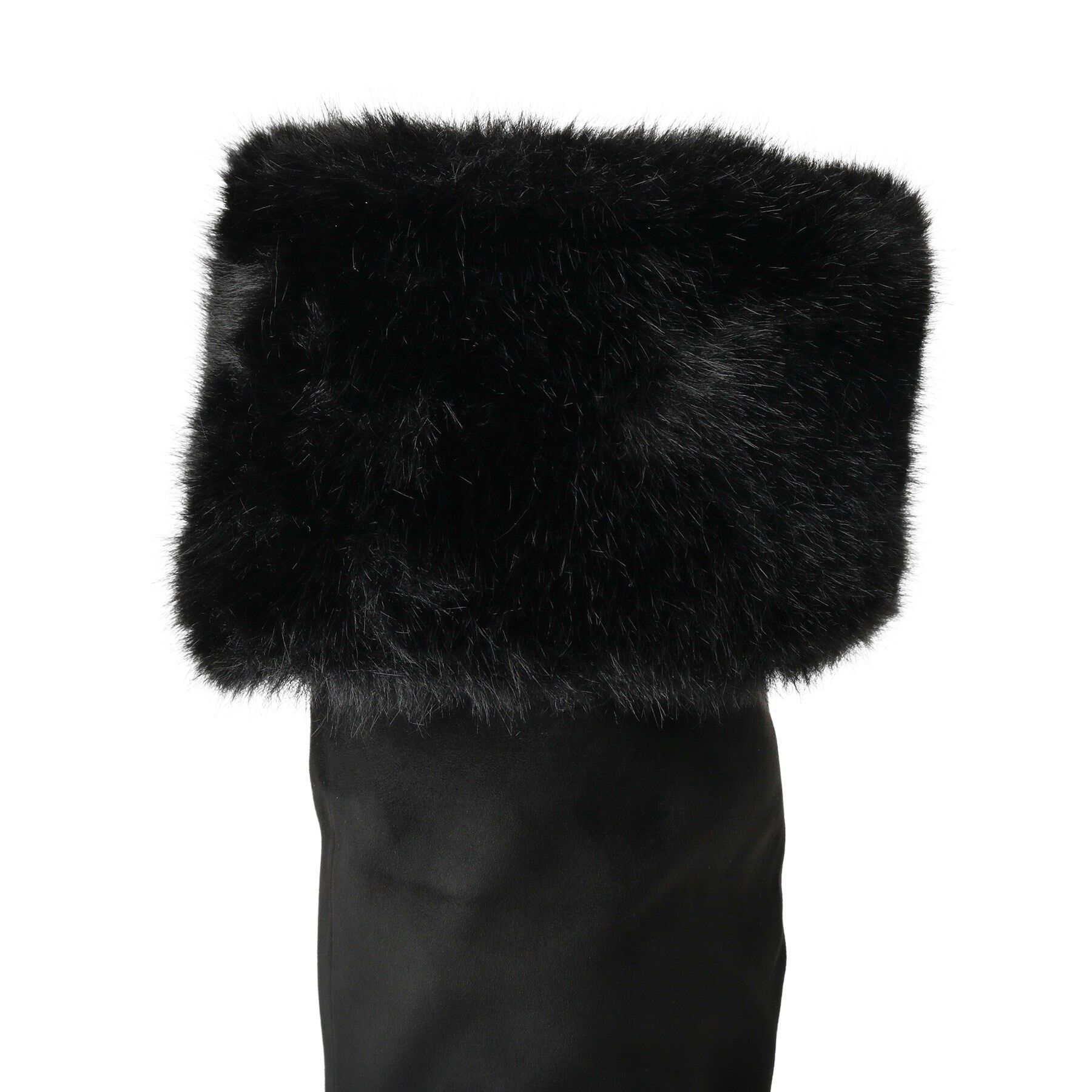 ESPERANZA「【ラク盛り／ニーハイブーツ】リピーター続出／脚長美脚 フェイクファーニーハイブーツ」|ショートブーツ|