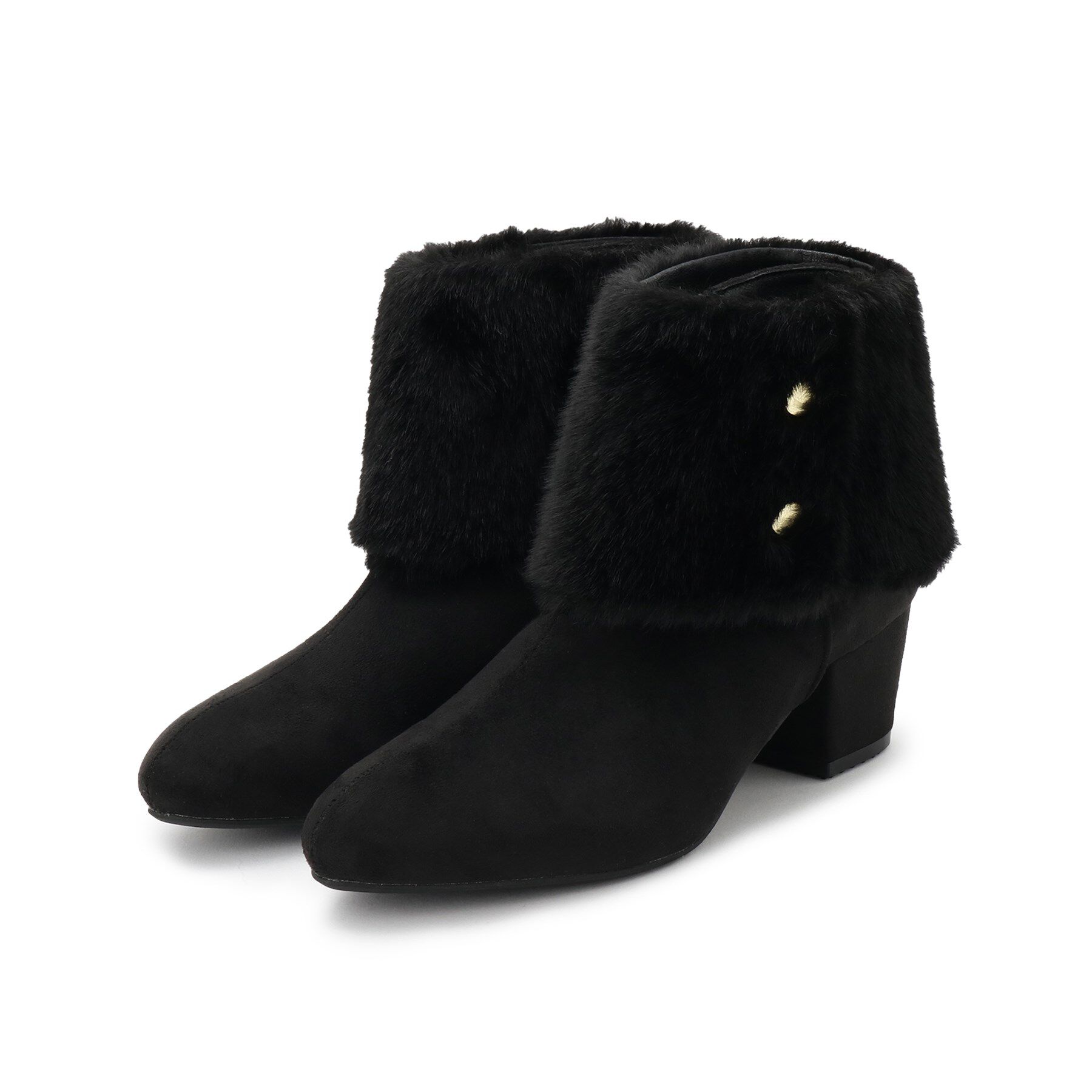 ESPERANZA「2WAYフェイクファー付きショートブーツ」|ショートブーツ|