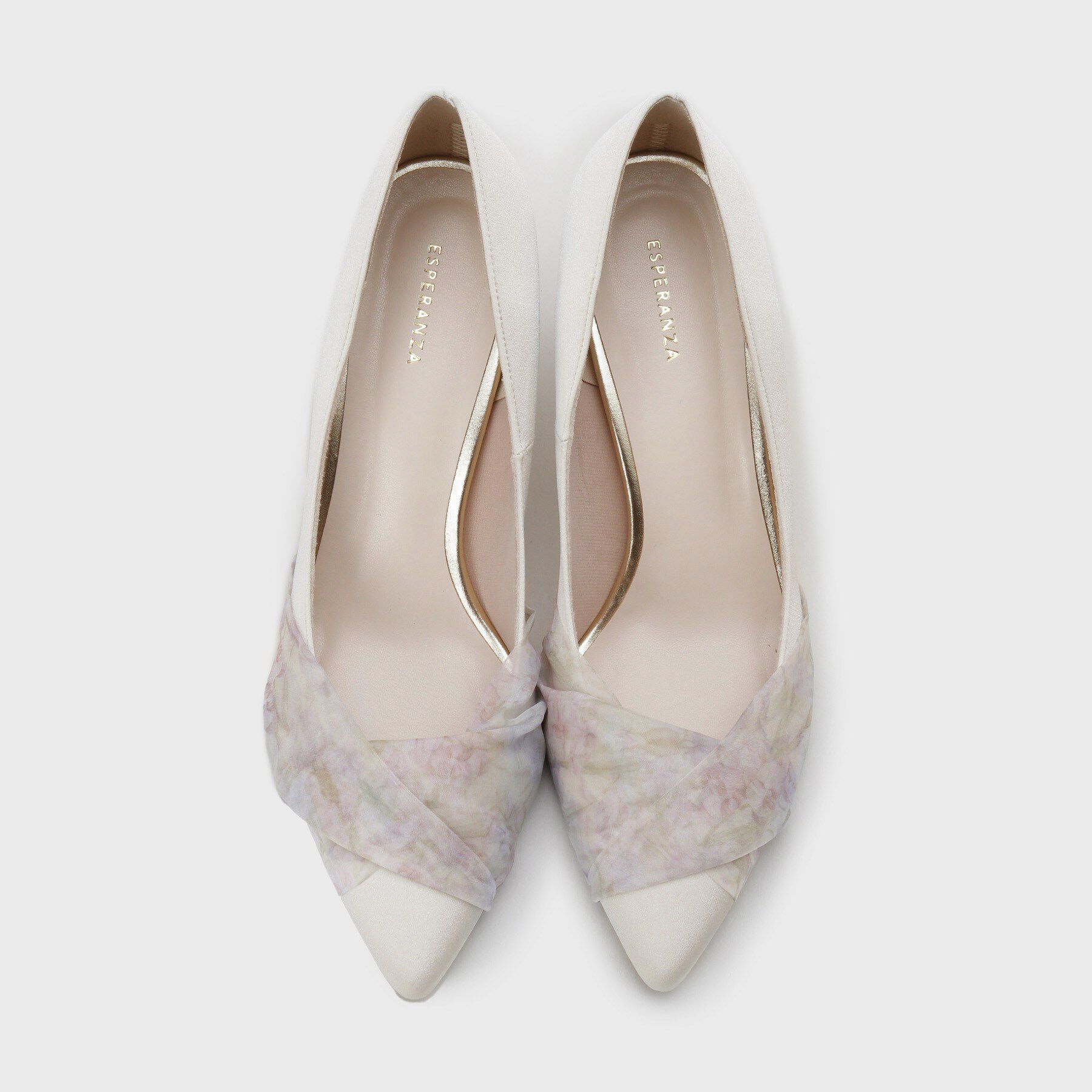 ESPERANZA「クロスシフォンリボンパンプス」|パンプス|