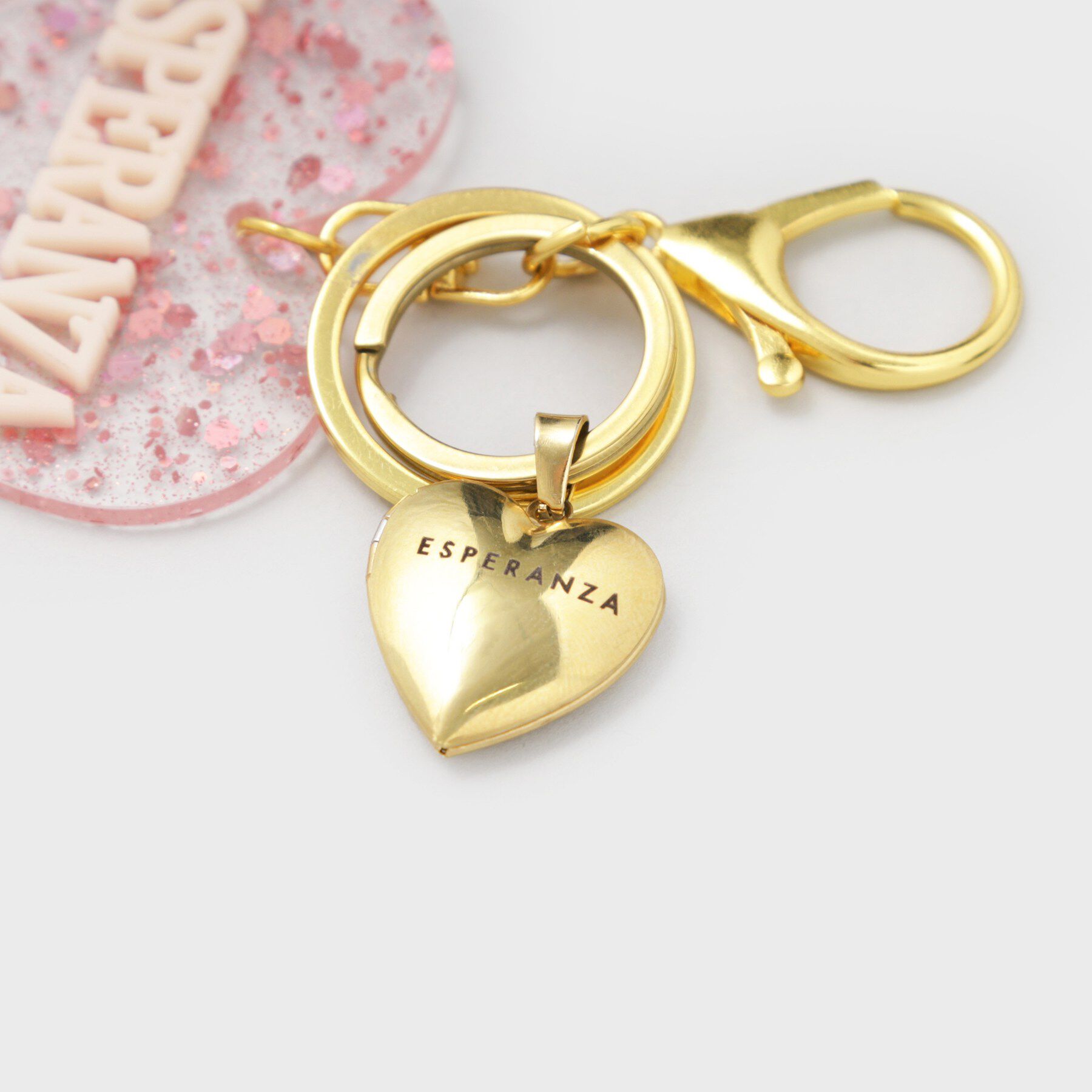 ESPERANZA「ハート型ロケットチャーム」|キーケース|