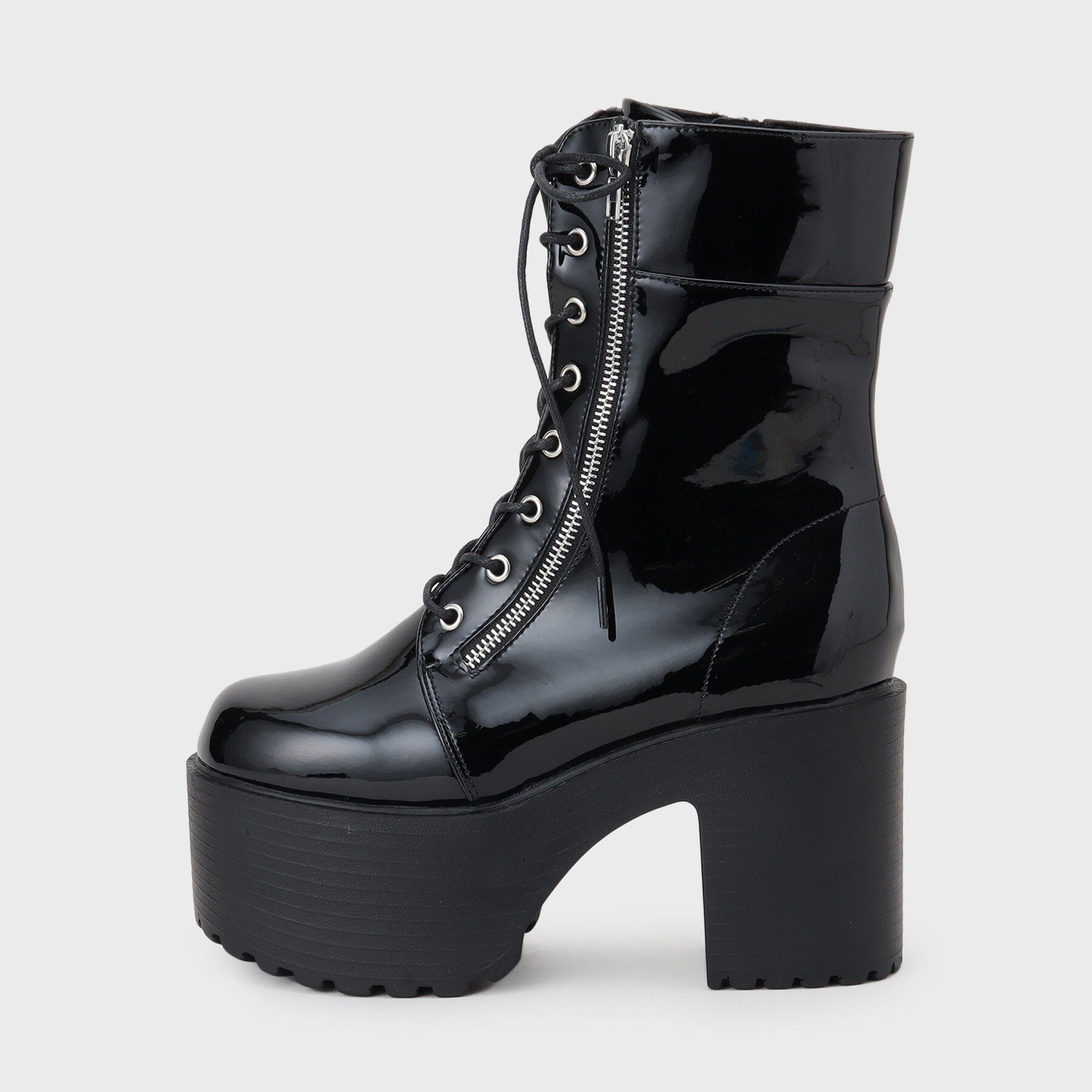 csT&P「厚底サイドジップミドル丈ブーツ」|ショートブーツ|