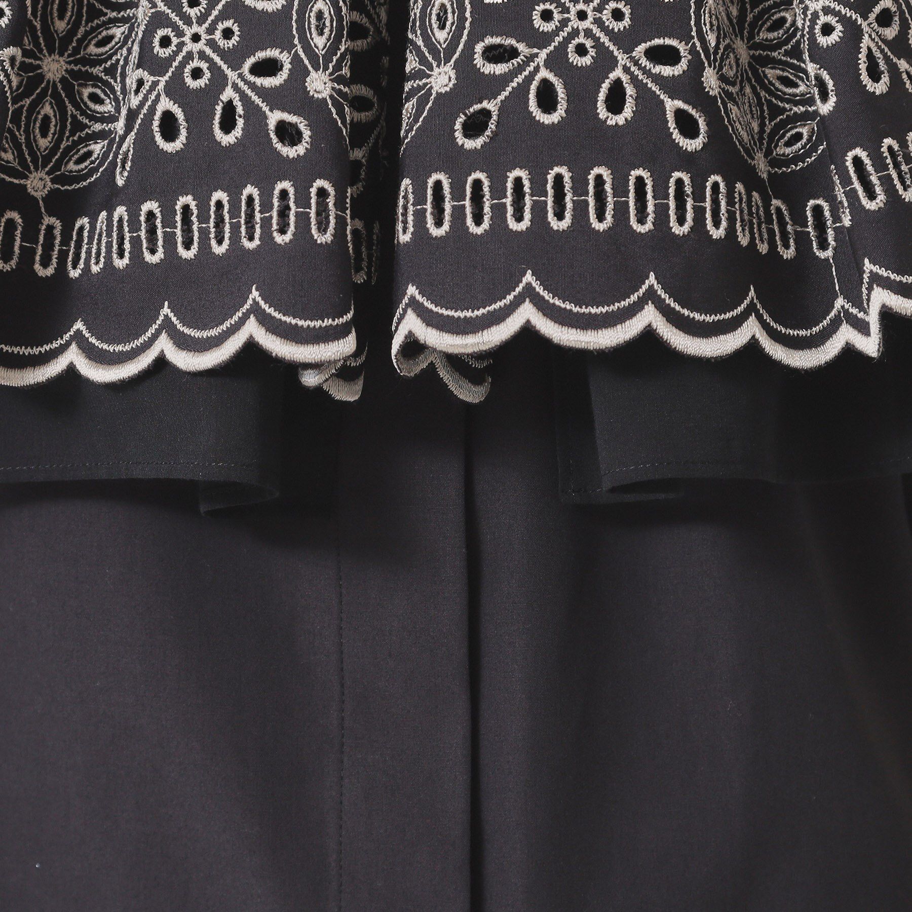 SunaUna「【幾何柄】ケープカラーブラウス」|シャツ・ブラウス|