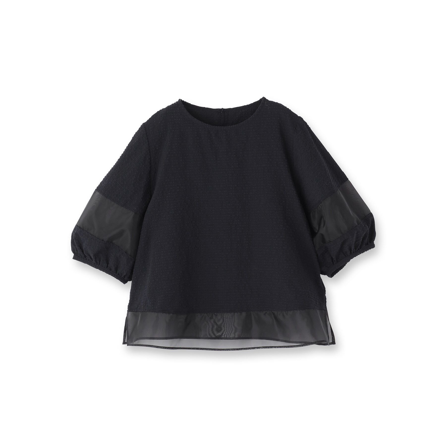 SunaUna「【5分袖】ボリュームパフスリーブトップス」|シャツ・ブラウス|