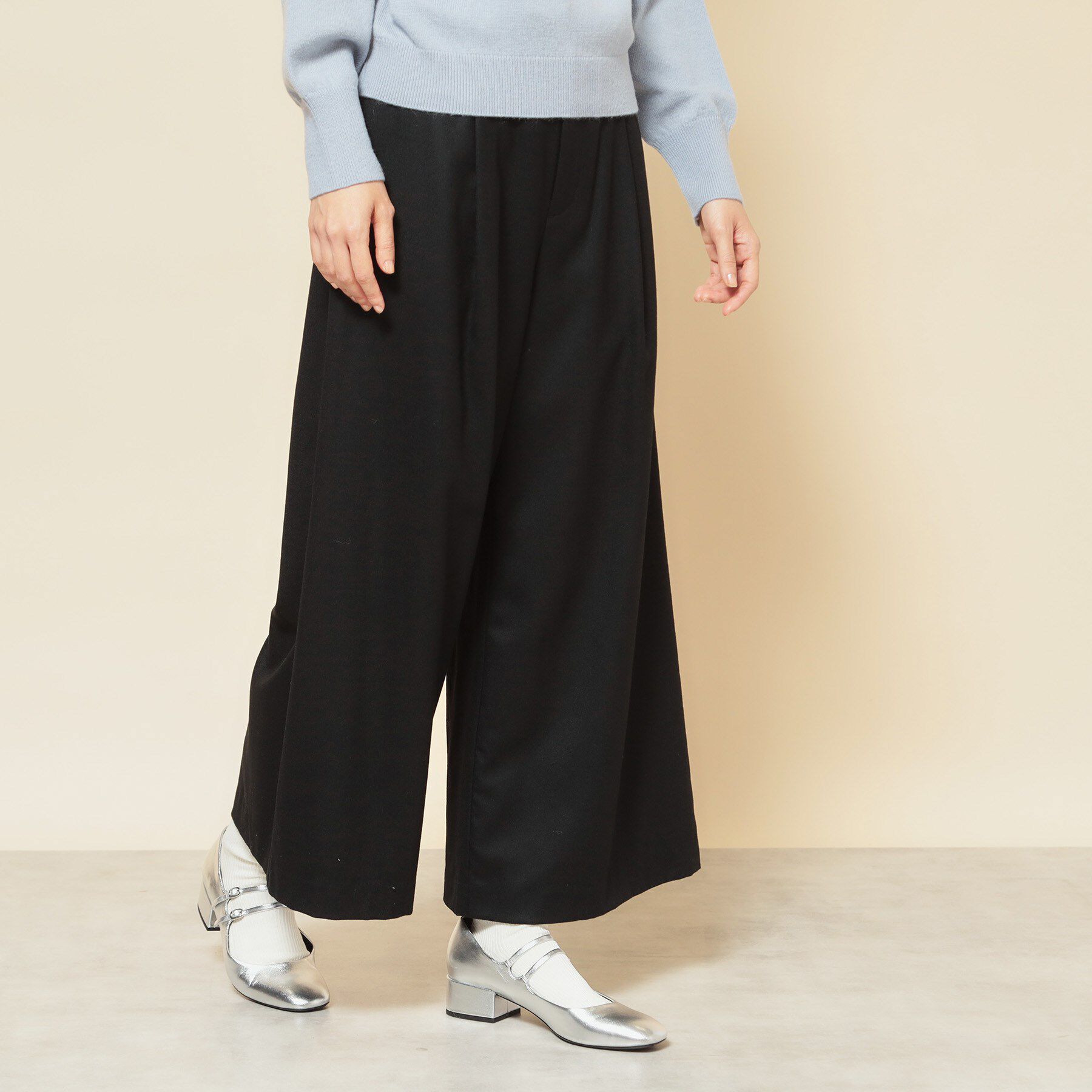 SunaUna「【COLLECTION LINE】ベルト付ガウチョパンツ」|その他|