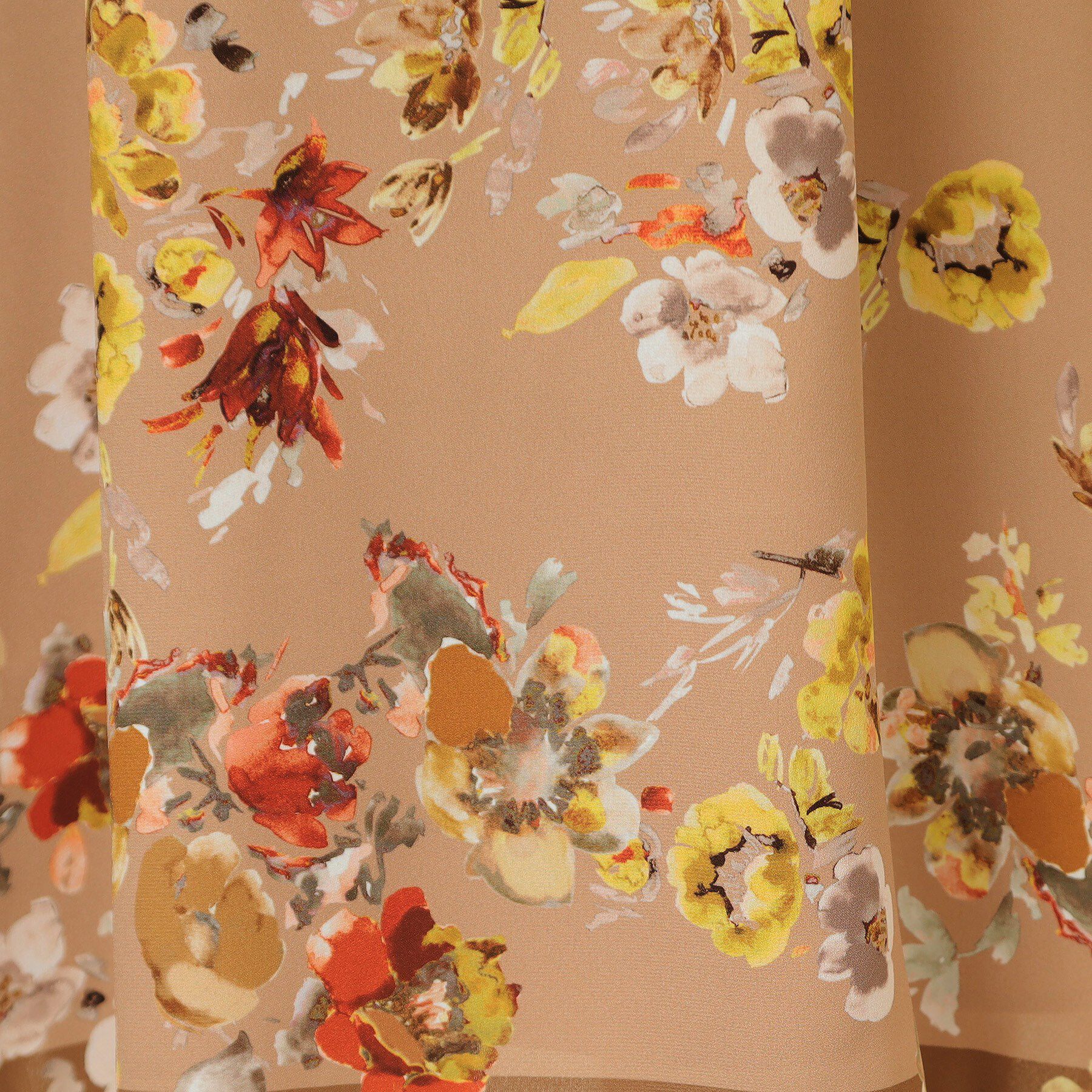 SunaUna「【co creation and yours／SS～L】花柄パネルワンピース」|ワンピース|