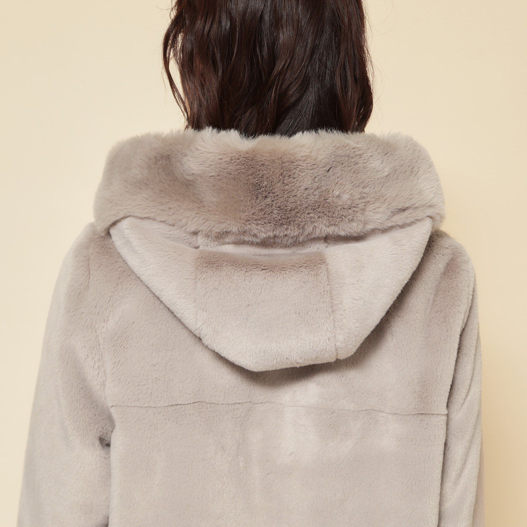 SunaUna「【冬を彩る異素材フェイクファーアウター】」|ブルゾン・スタジャン|