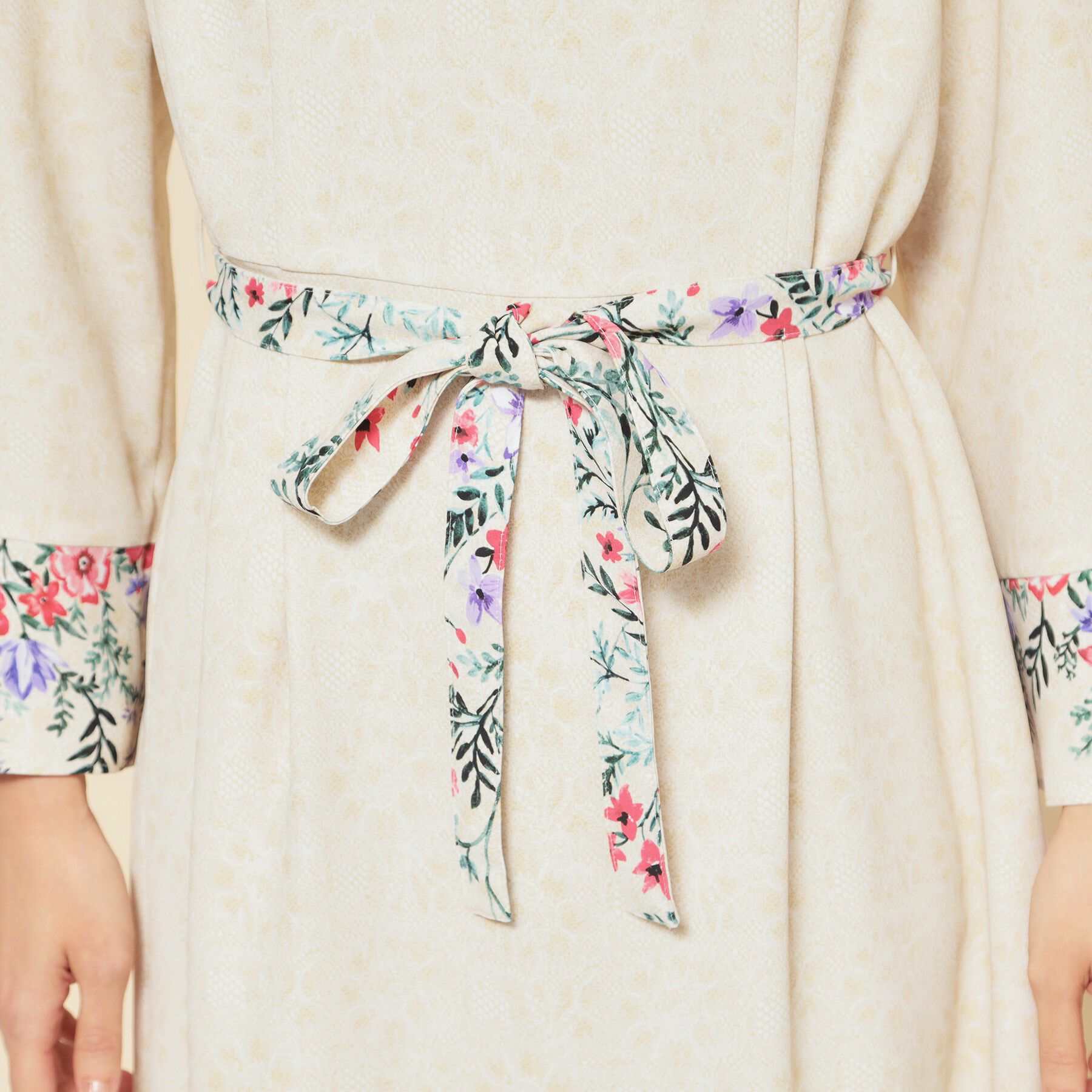 SunaUna「【co creation and yours／SS～L】レースプリント柄ワンピース」|ワンピース|