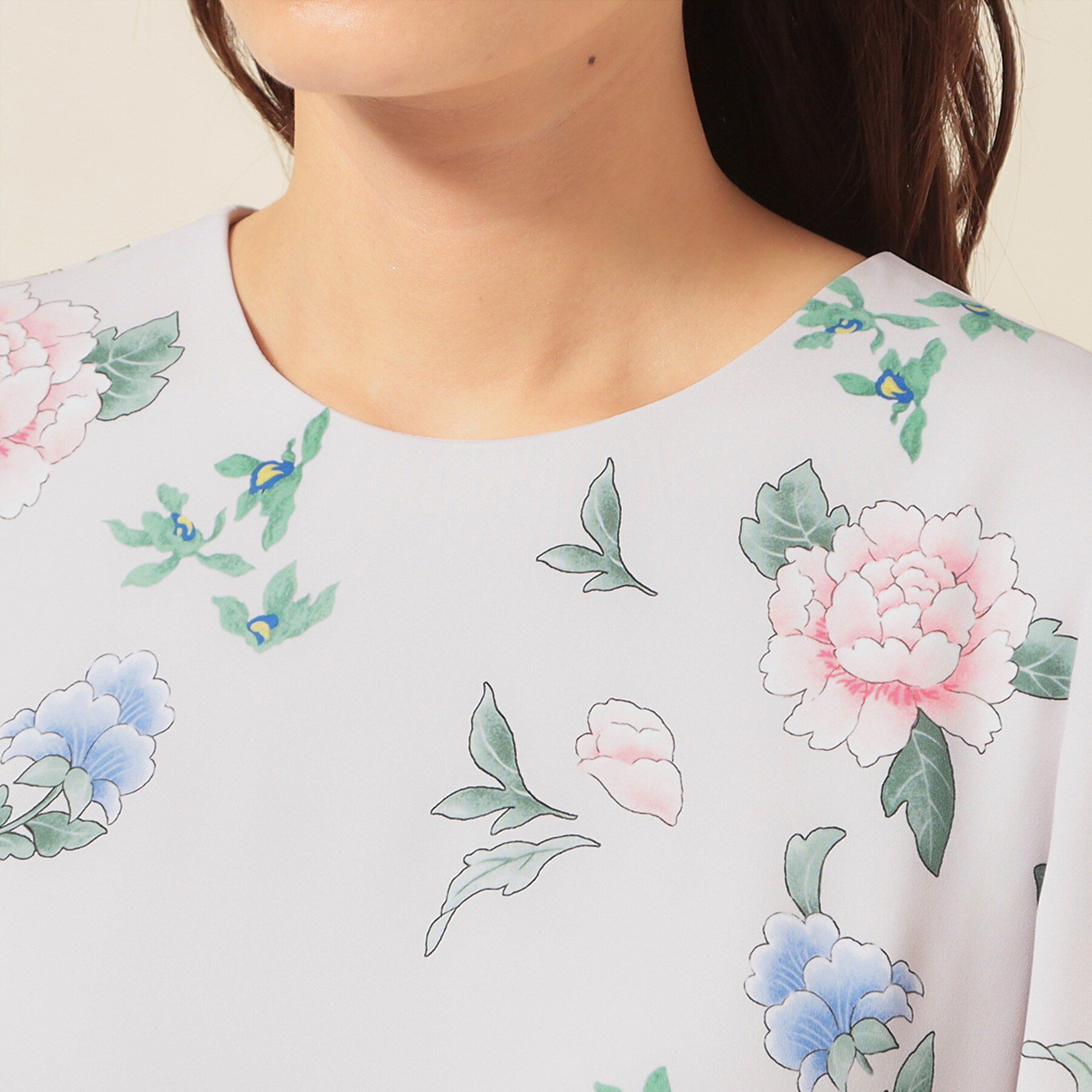 SunaUna「【co creation and yours／SS～L】オリエンタルプリントワンピース」|ワンピース|