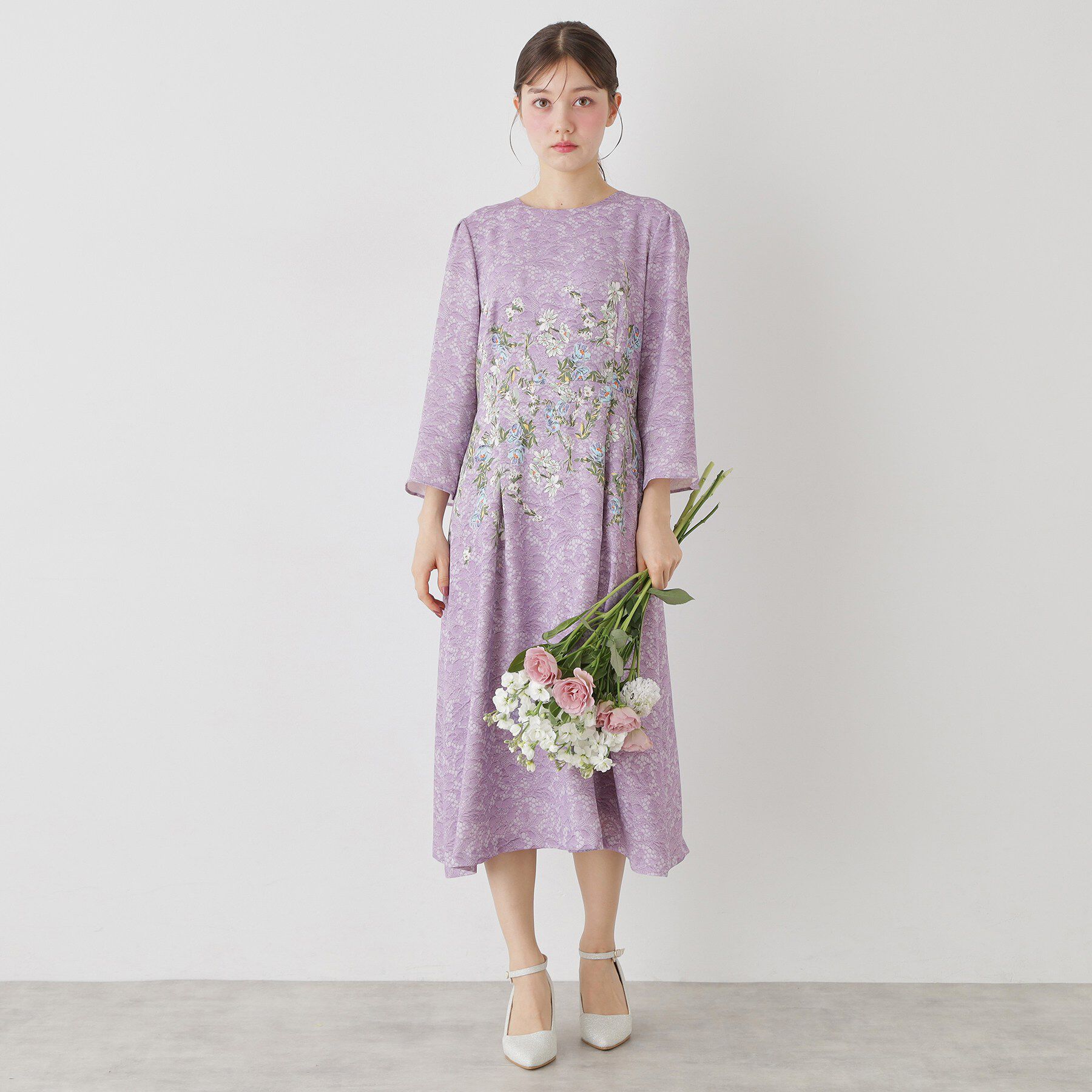 SunaUna「【co creation and yours／SS～L】MAKE BOCYプリントワンピース」|ワンピース|