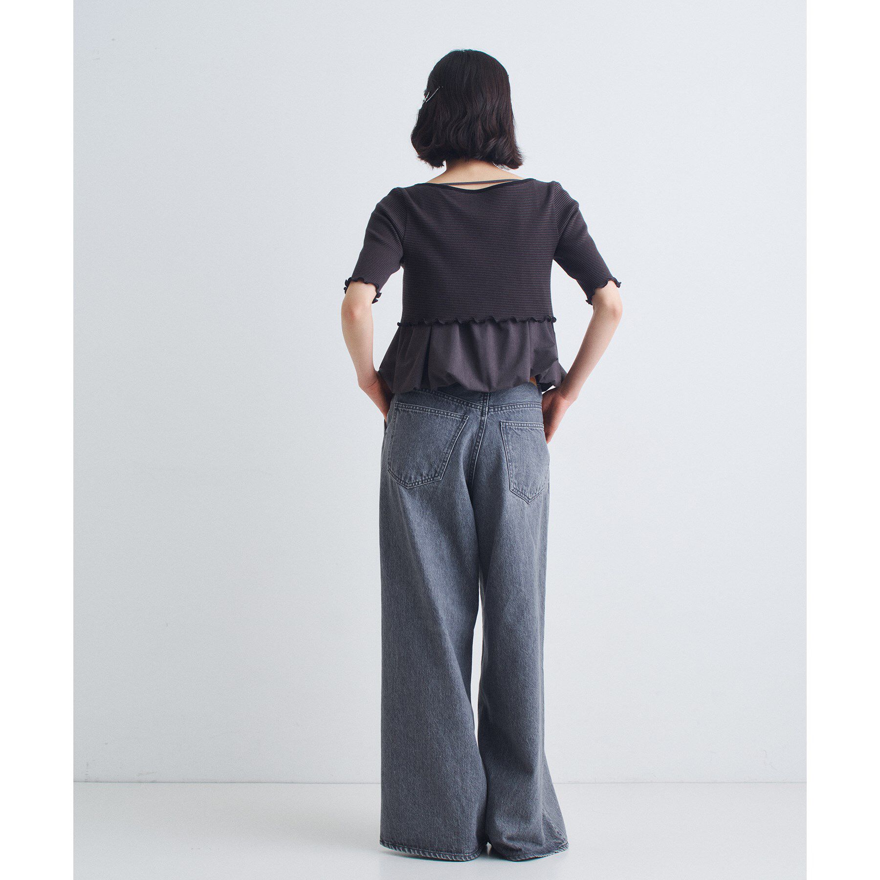 CODE A「chic border 2way ribbon cardigan」|カーディガン|