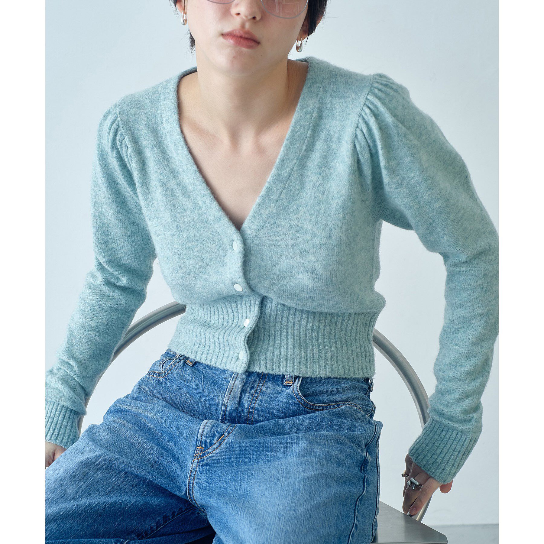 CODE A「M cloudy puff cardigan」|カーディガン|