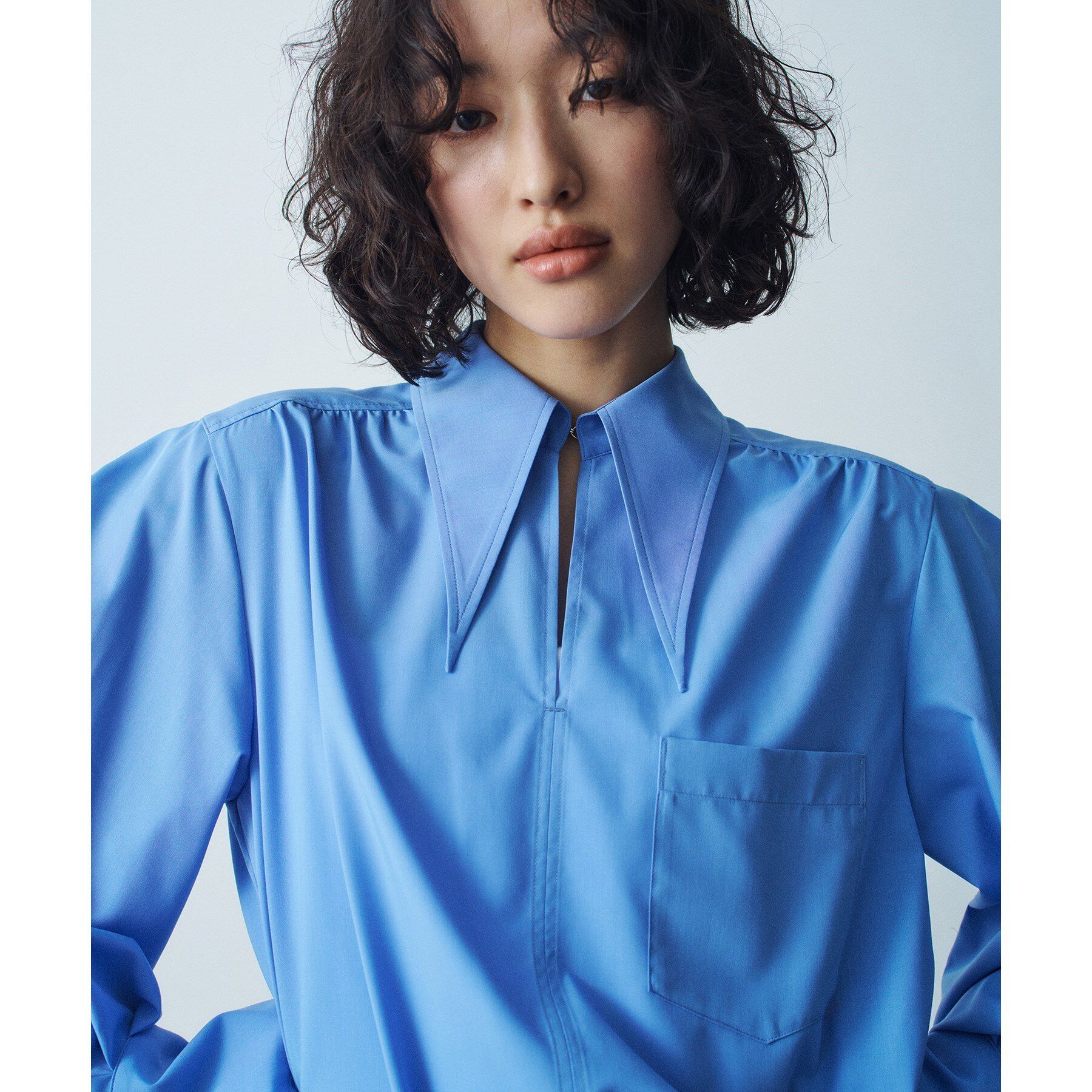 CODE A「【Re】point neck shirt」|シャツ・ブラウス|