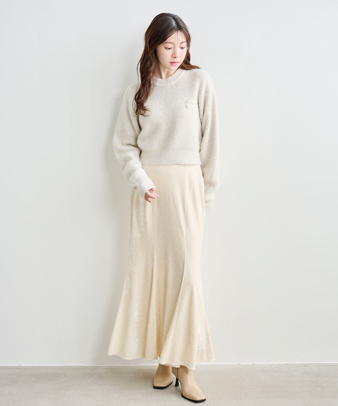 COCO DEAL「ベロアマーメイドスカート」|スカート|