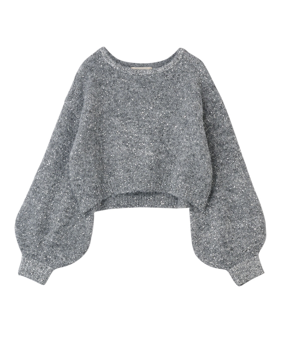 COCO DEAL「スパンコールパフスリーブニット」|ニット・セーター|