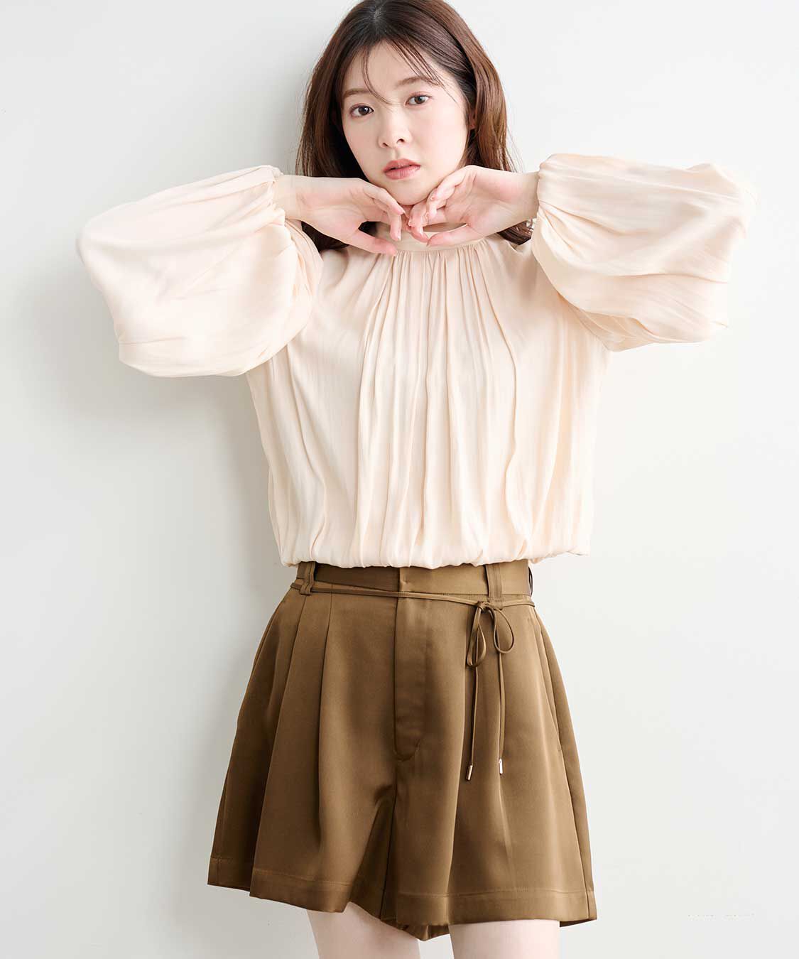 COCO DEAL「サテンタックショートパンツ」|その他|