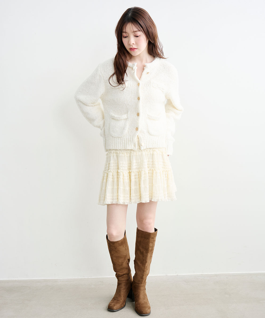 COCO DEAL「ポケットディティールコンパクトニットカーディガン」|ニット・セーター|