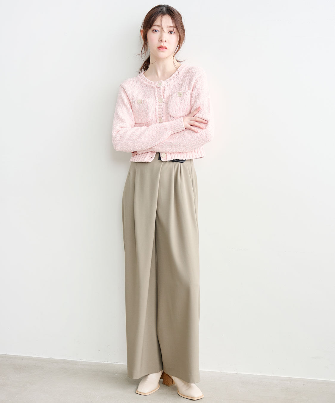 COCO DEAL「ポケットディティールコンパクトニットカーディガン」|ニット・セーター|