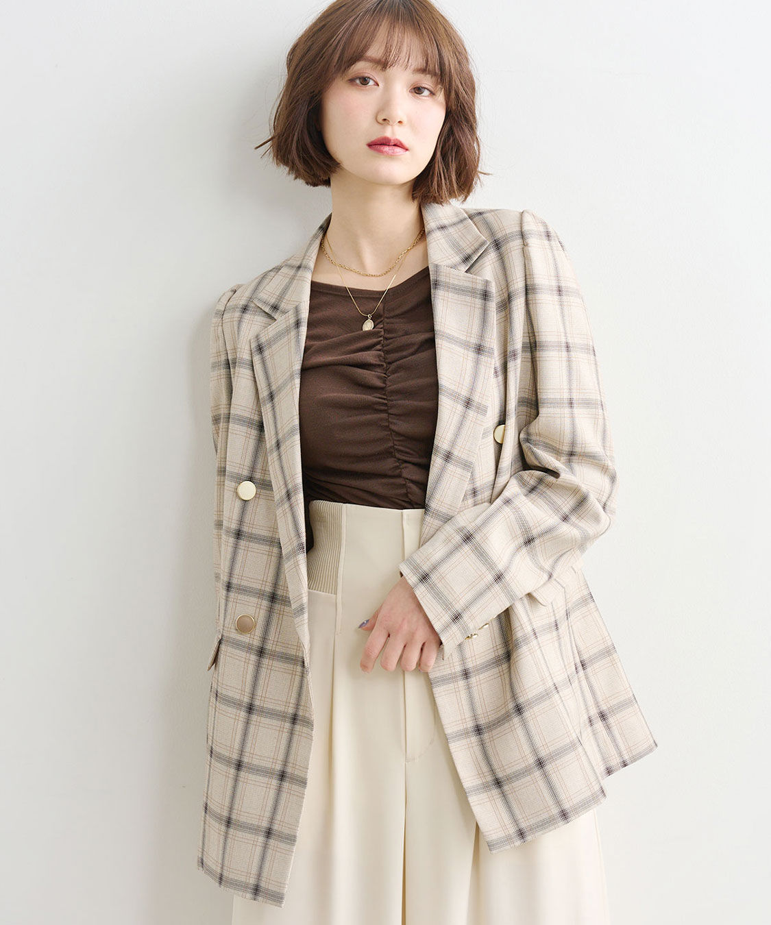 COCO DEAL「パフスリーブジャケット」|テーラードジャケット|