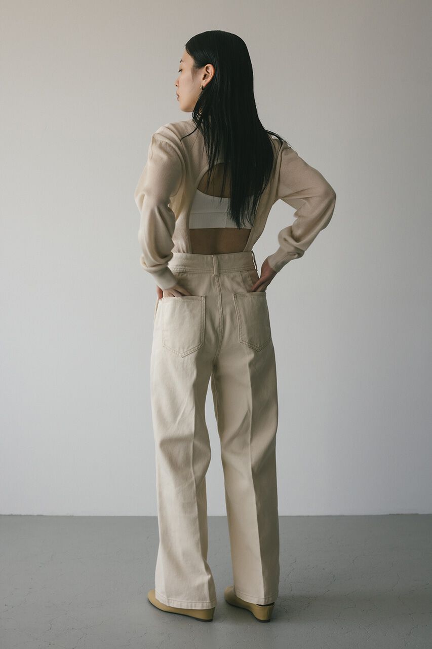 STYLEMIXER「センタープレスワイドデニム」|デニム|