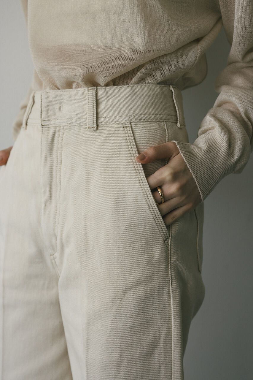 STYLEMIXER「センタープレスワイドデニム」|デニム|