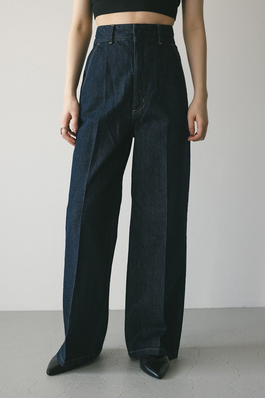 STYLEMIXER「センタープレスワイドデニム」|デニム|IDG