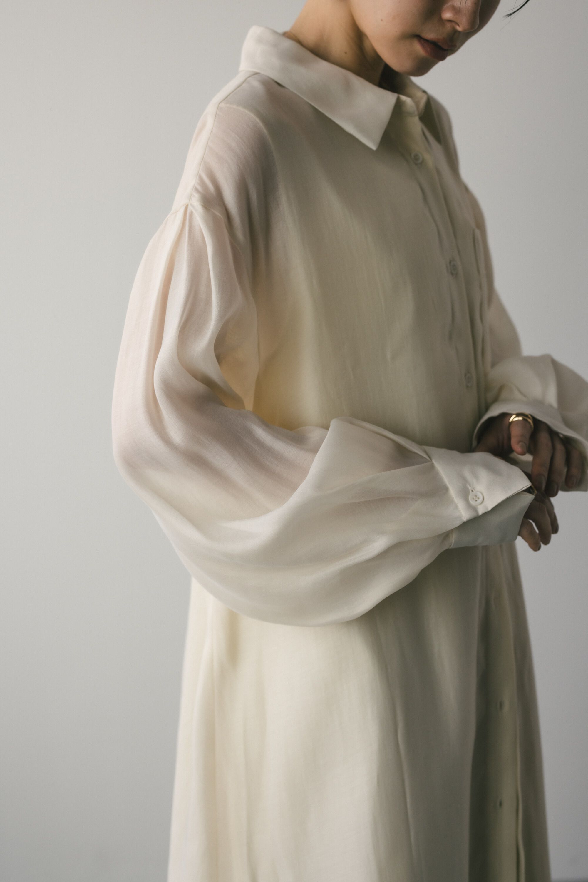 STYLEMIXER「シアーレイヤーシャツワンピース」|ワンピース|