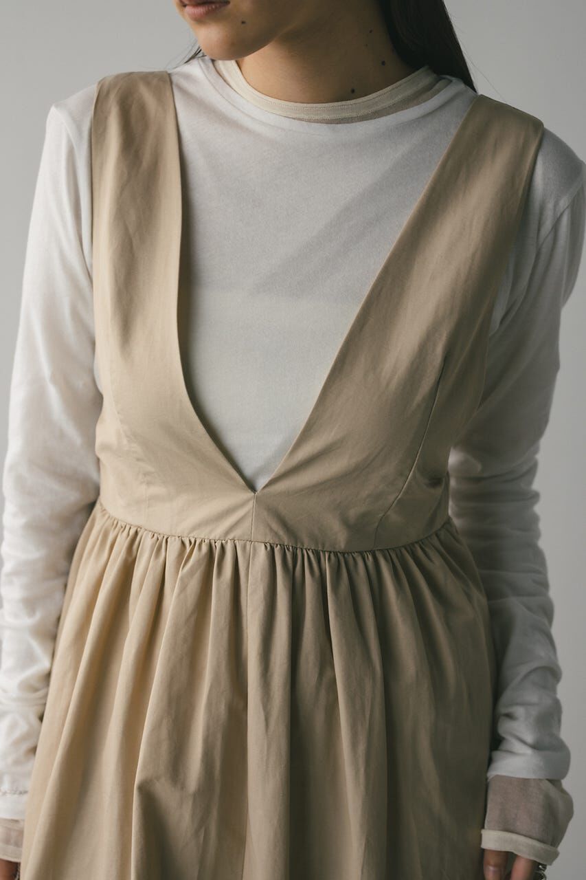 STYLEMIXER「ディープVジャンパースカート」|ワンピース|