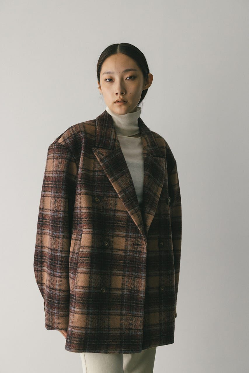 STYLEMIXER「パワーショルダーPコート」|その他|柄BRN5