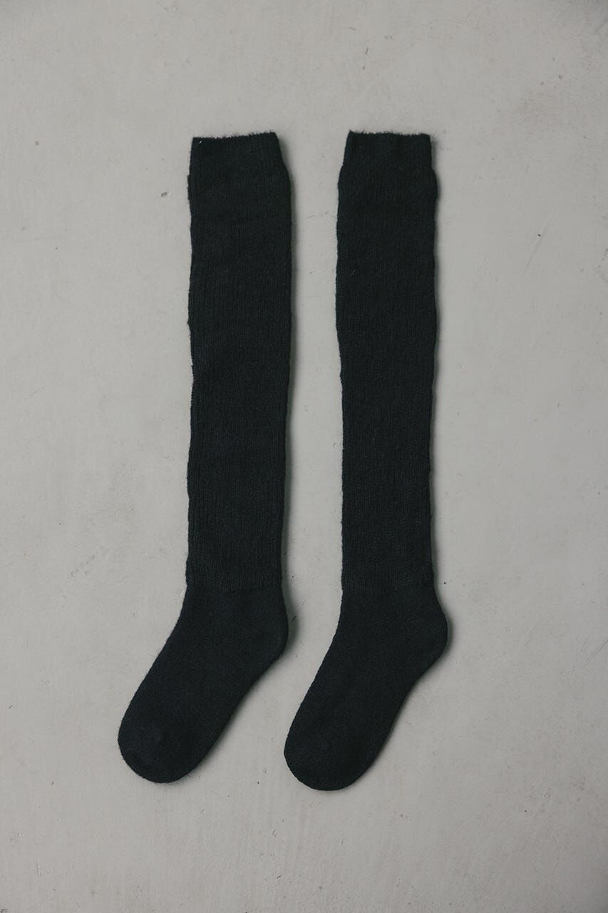 STYLEMIXER「ソフトリブハイソックス」|その他|BLK