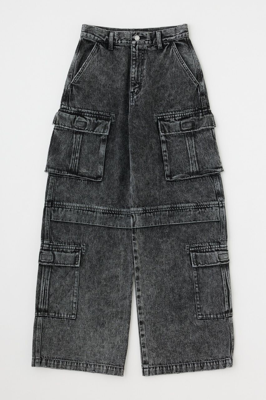 MOUSSY「LOWRISE CARGO STRAIGHT」|デニム|